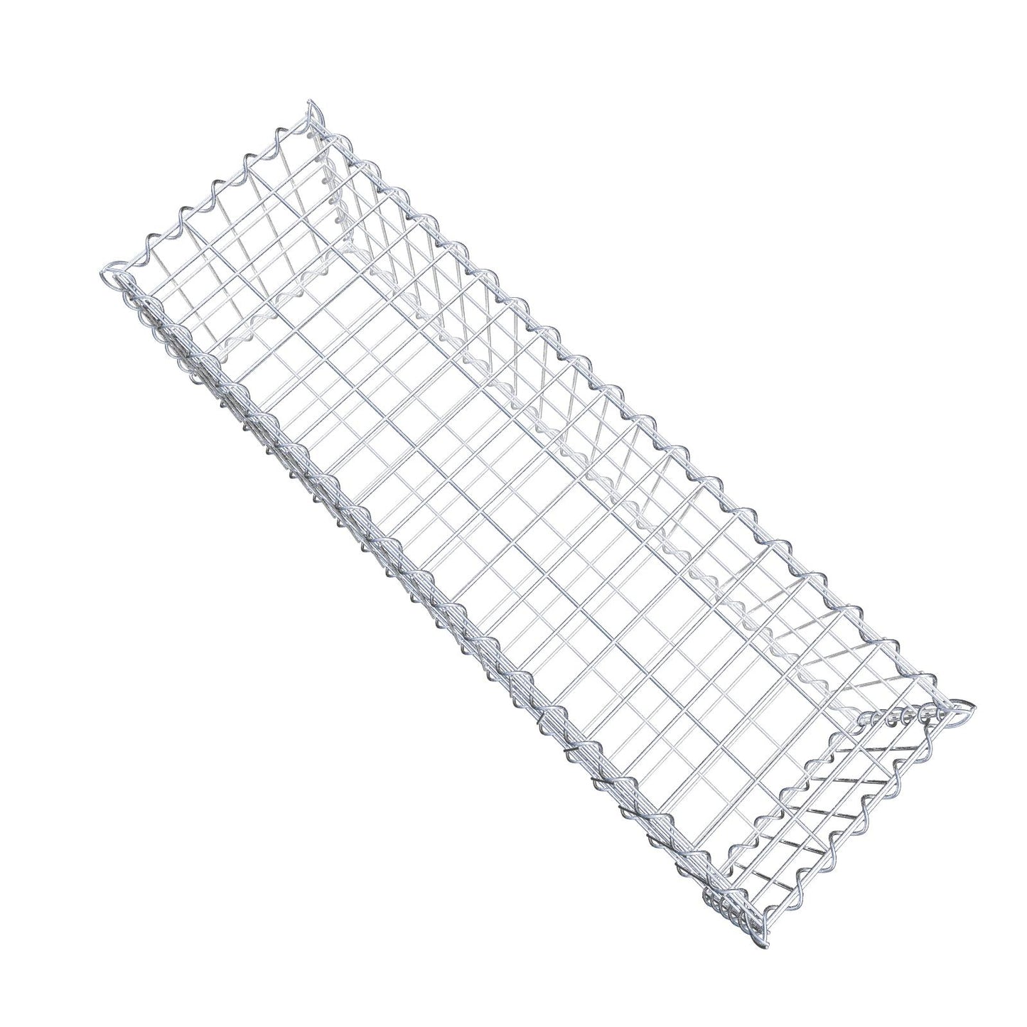 Gabion 100 cm x 30 cm x 30 cm (L x H x D), maskstorlek 5 cm x 10 cm, spiral
