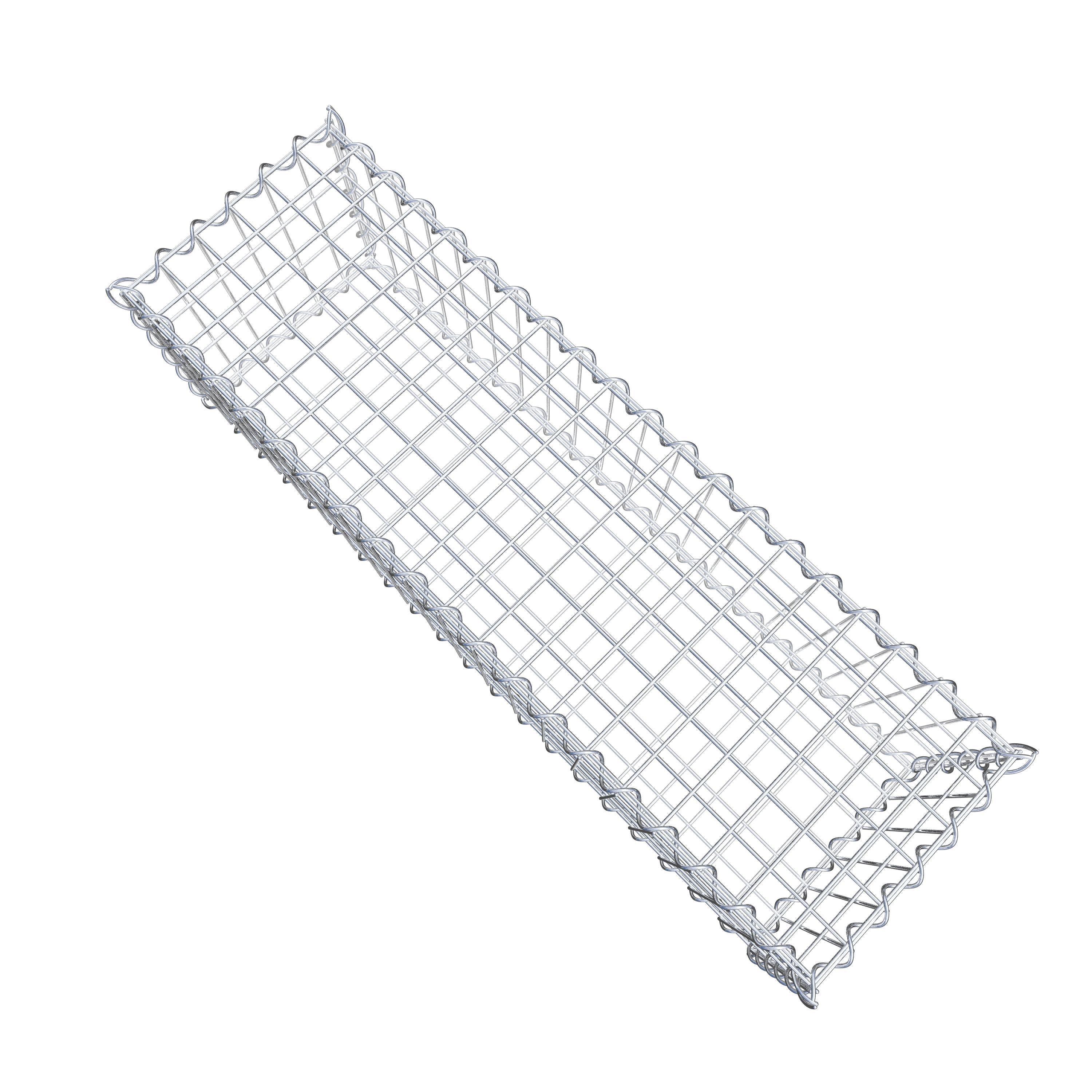 Schanskorf 100 cm x 30 cm x 30 cm (L x H x D), maaswijdte 5 cm x 10 cm, spiraalvormig