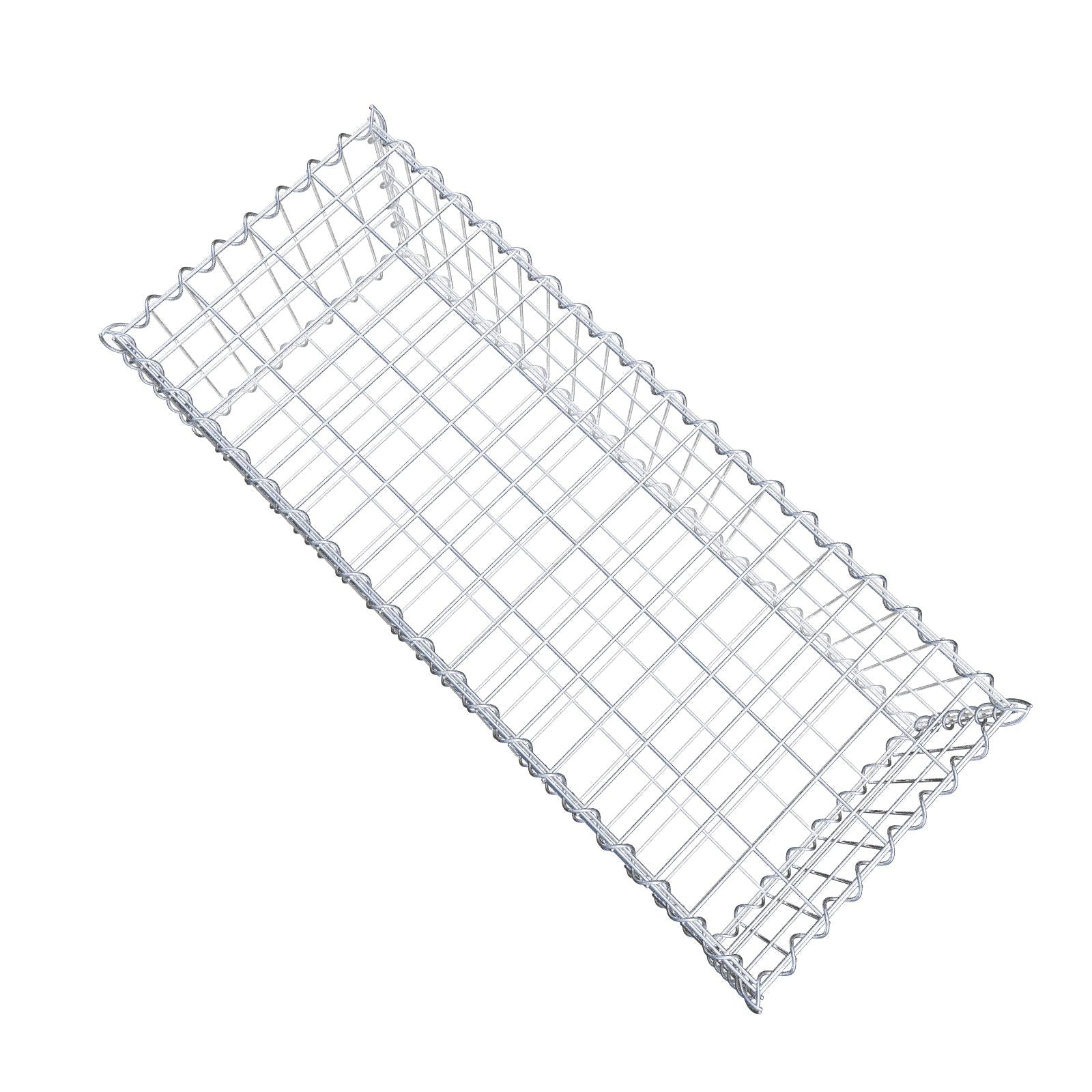 Gabion 100 cm x 30 cm x 40 cm (L x H x P), mailles 5 cm x 10 cm, spirale