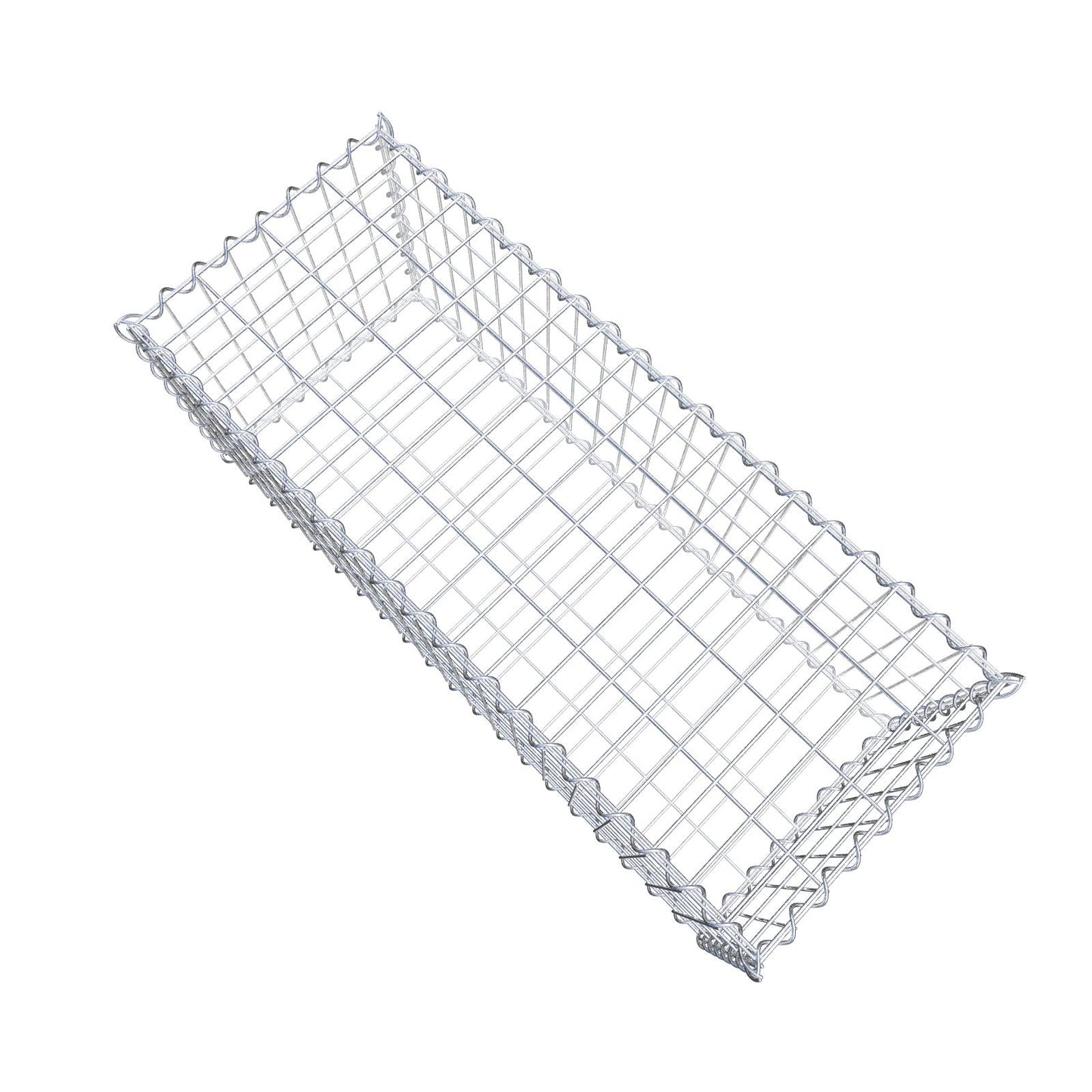 Gabion 100 cm x 40 cm x 40 cm (L x H x P), mailles 5 cm x 10 cm, spirale