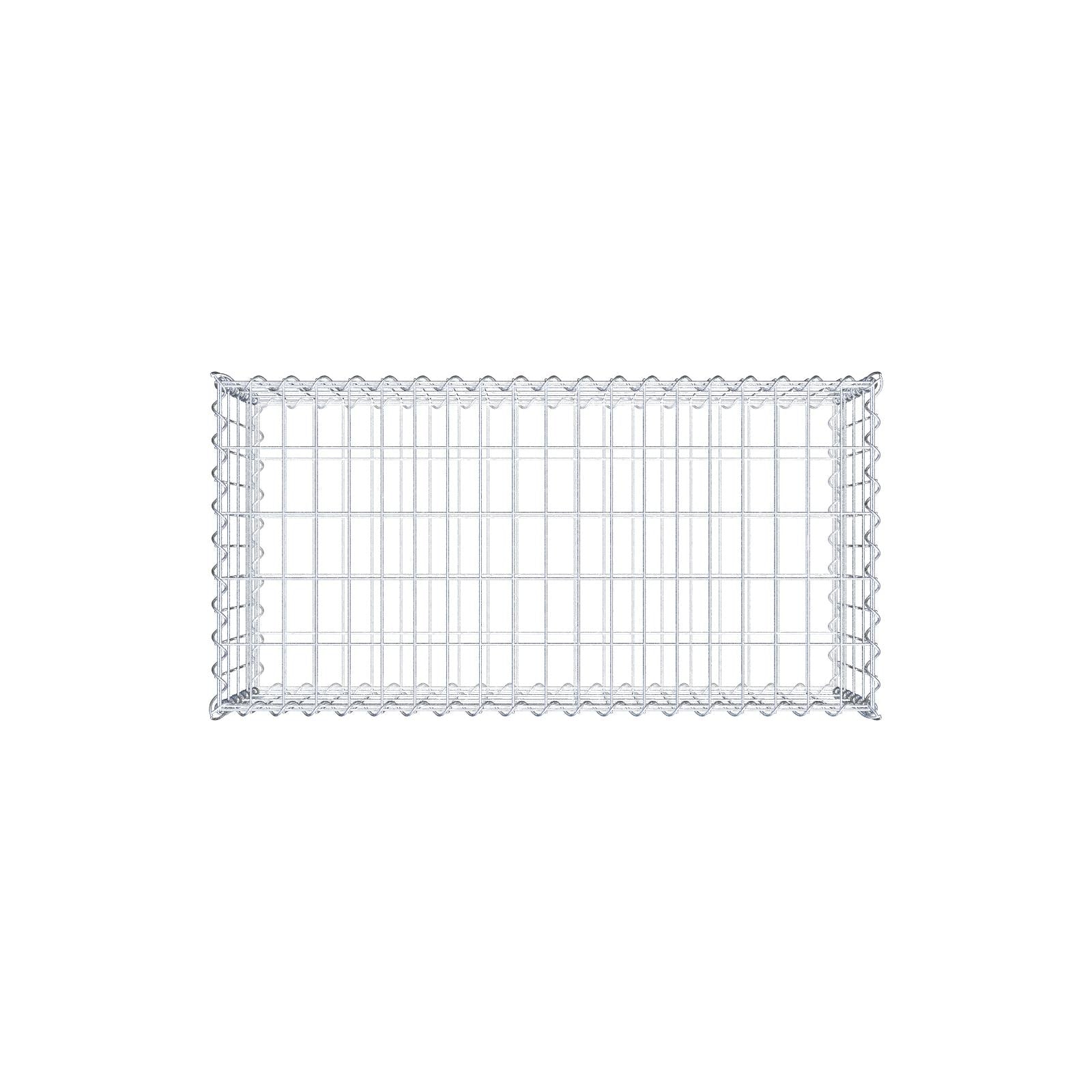 Gabion 100 cm x 40 cm x 50 cm (L x H x P), mailles 5 cm x 10 cm, spirale