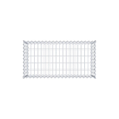 Gabion 100 cm x 40 cm x 50 cm (L x H x D), mesh size 5 cm x 10 cm, spiral