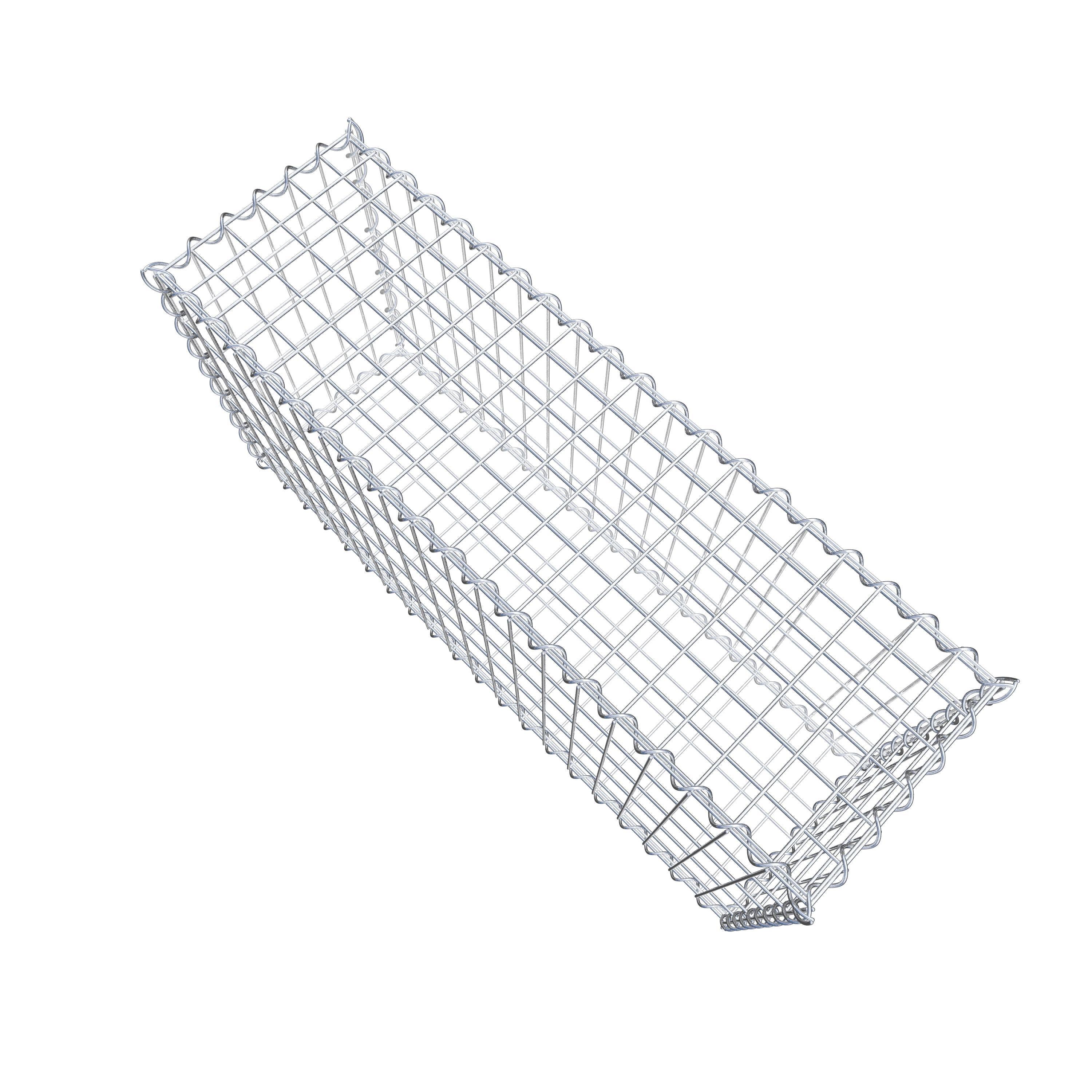 Gabion 100 cm x 50 cm x 30 cm (L x H x D), mesh size 5 cm x 10 cm, spiral