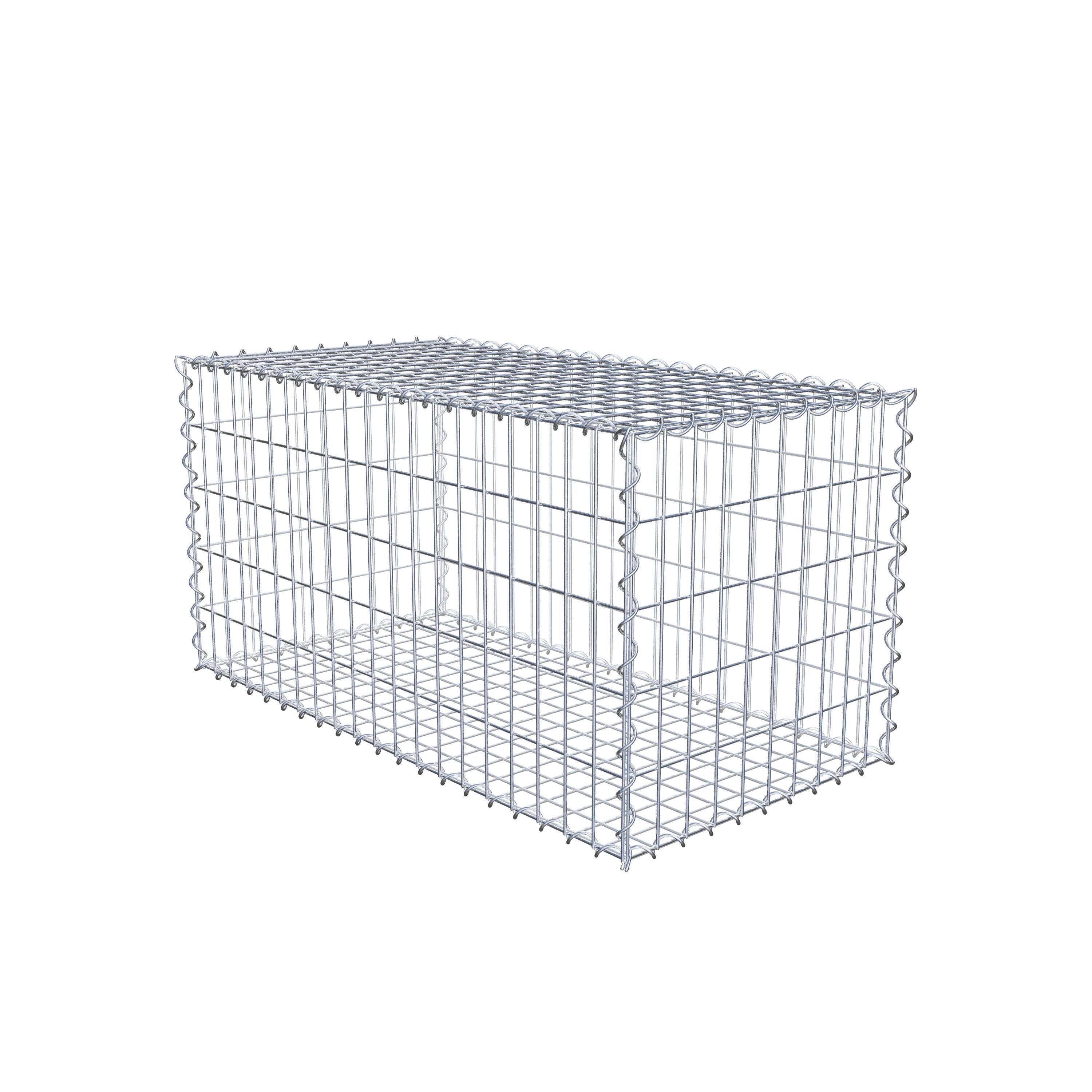 Gabion 100 cm x 50 cm x 50 cm (L x H x D), maskestørrelse 5 cm x 10 cm, spiral