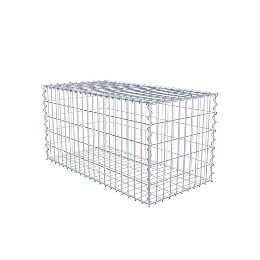 Gabion 100 cm x 50 cm x 50 cm (L x H x D), mesh size 5 cm x 10 cm, spiral