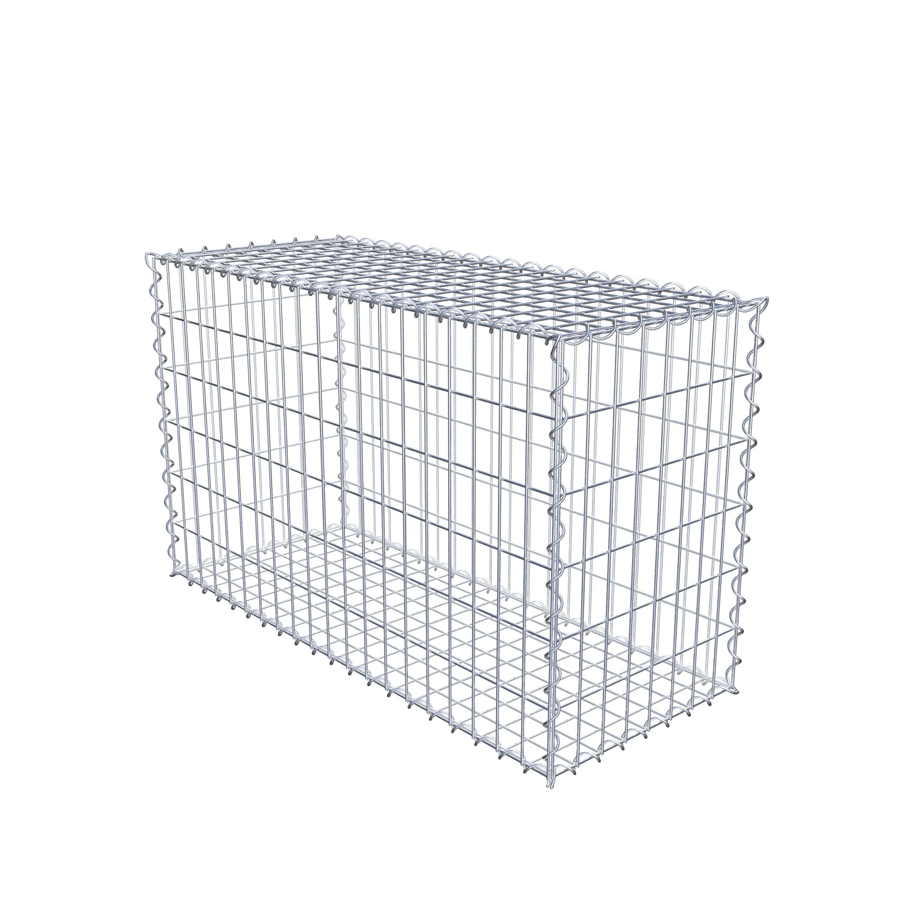 Gabion 100 cm x 60 cm x 40 cm (L x H x D), mesh size 5 cm x 10 cm, spiral