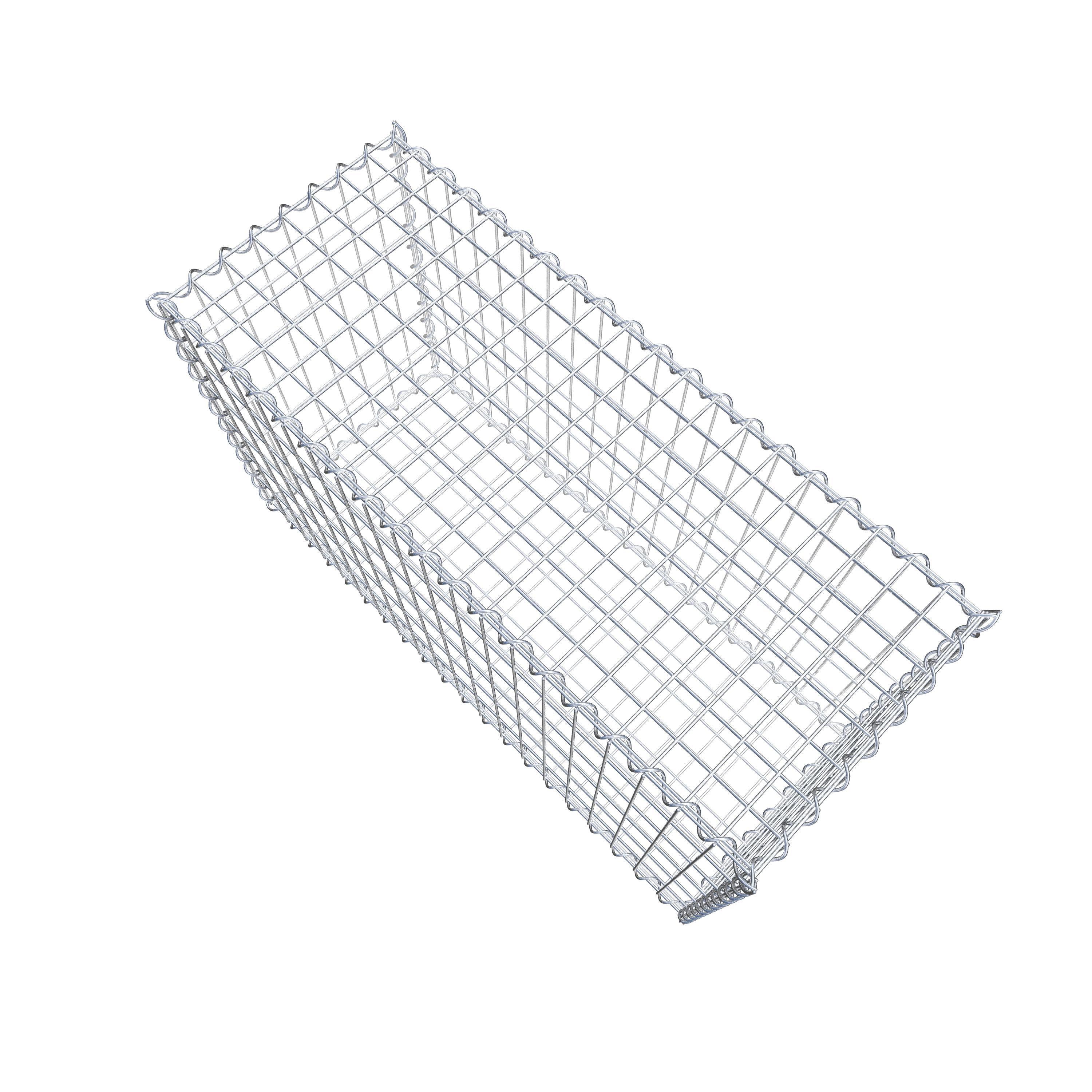 Gabion 100 cm x 60 cm x 40 cm (L x H x D), mesh size 5 cm x 10 cm, spiral