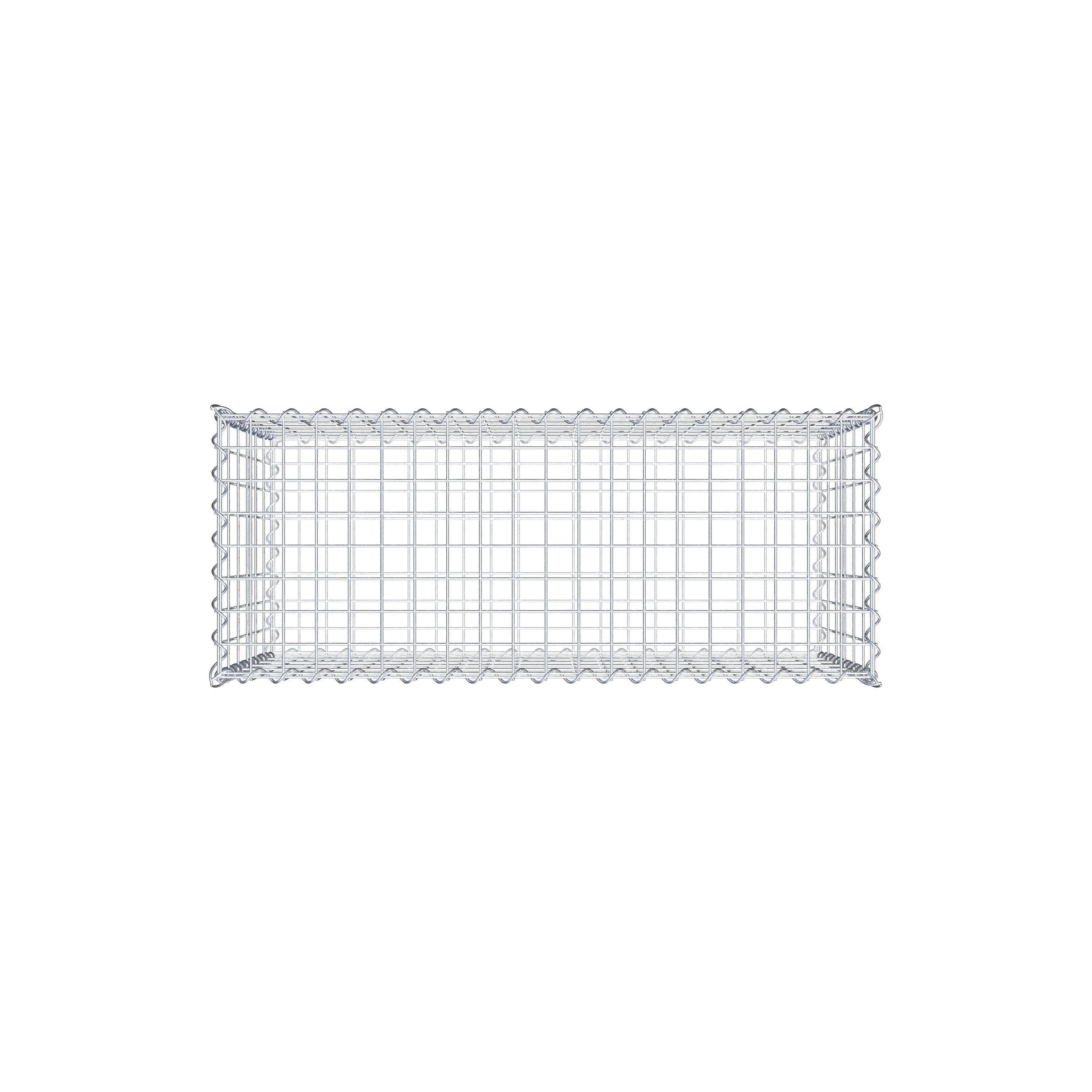 Gabion 100 cm x 60 cm x 40 cm (L x H x D), mesh size 5 cm x 10 cm, spiral