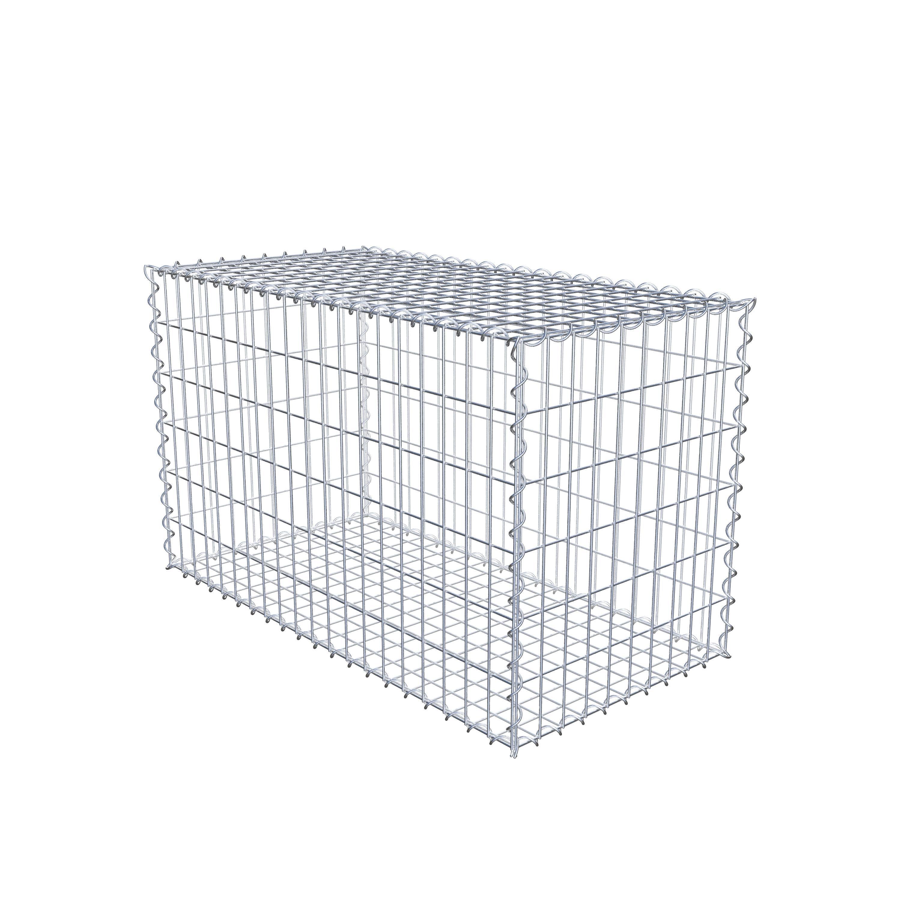 Gabion 100 cm x 60 cm x 50 cm (L x H x D), maskstorlek 5 cm x 10 cm, spiral