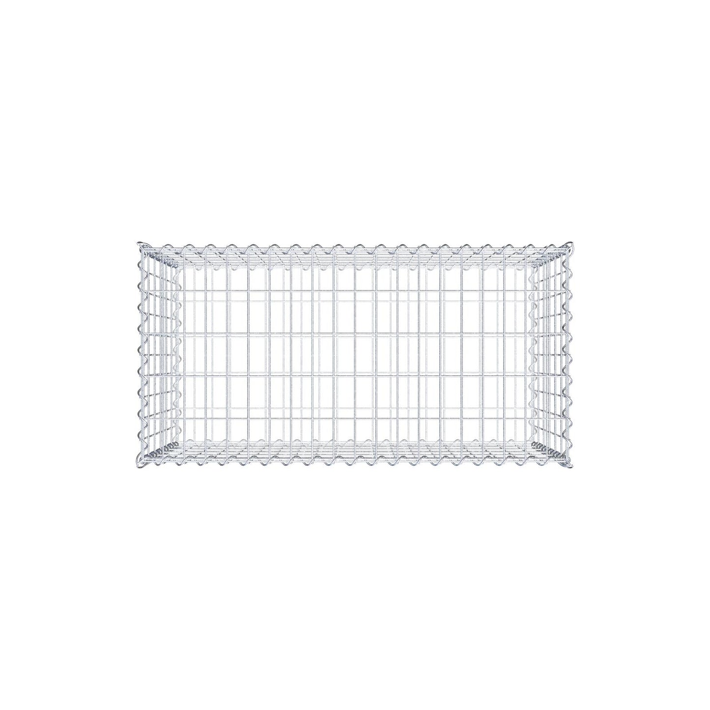 Gabion 100 cm x 60 cm x 50 cm (L x H x P), mailles 5 cm x 10 cm, spirale