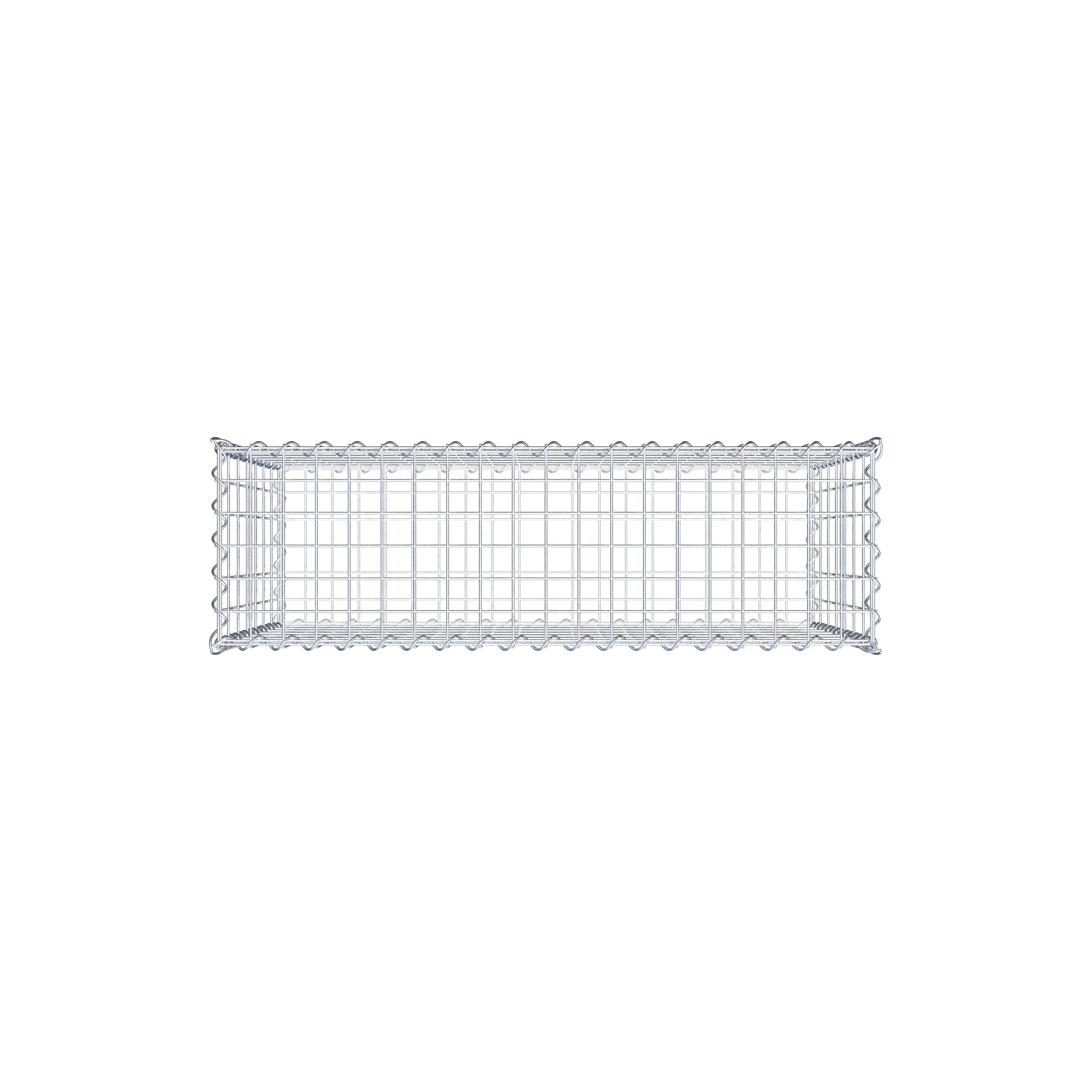 Gabion 100 cm x 70 cm x 30 cm (L x H x D), mesh size 5 cm x 10 cm, spiral