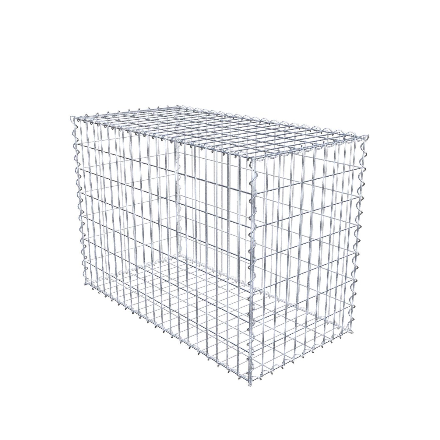 Gabion 100 cm x 70 cm x 50 cm (L x H x D), maskstorlek 5 cm x 10 cm, spiral