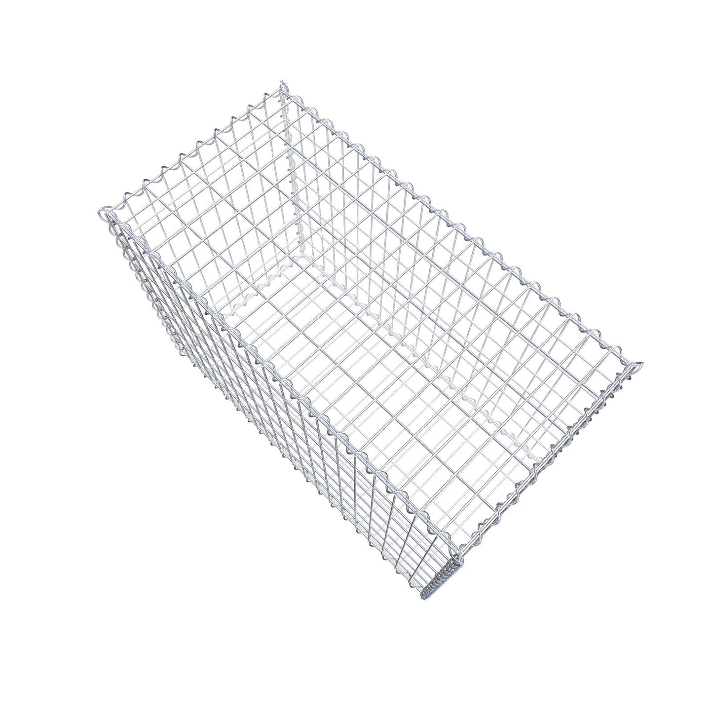 Gabion 100 cm x 70 cm x 50 cm (L x H x D), maskstorlek 5 cm x 10 cm, spiral
