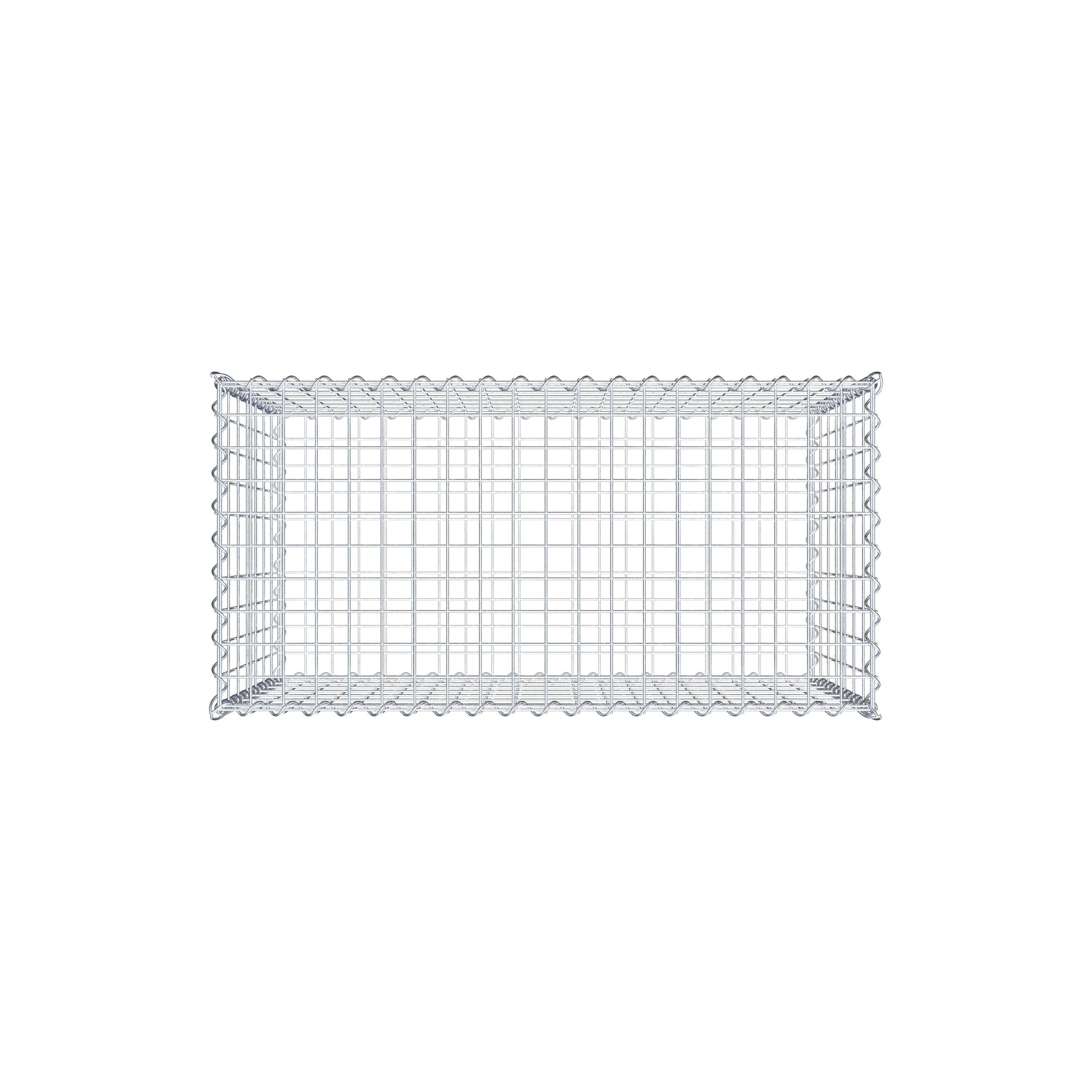 Gabion 100 cm x 70 cm x 50 cm (L x H x D), mesh size 5 cm x 10 cm, spiral