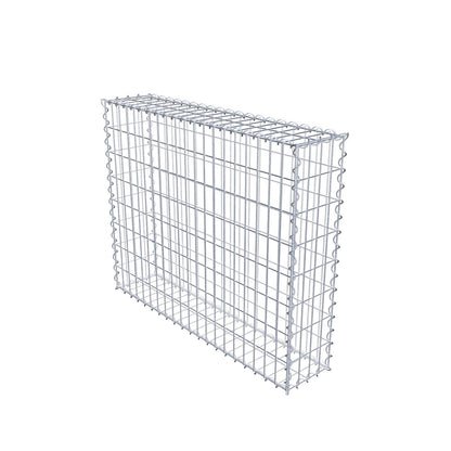 Gabion 100 cm x 80 cm x 20 cm (L x H x D), mesh size 5 cm x 10 cm, spiral