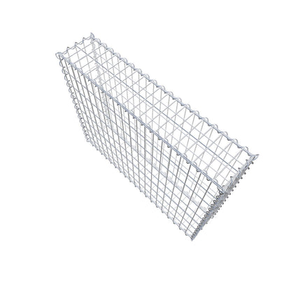 Gabion 100 cm x 80 cm x 20 cm (L x H x D), mesh size 5 cm x 10 cm, spiral
