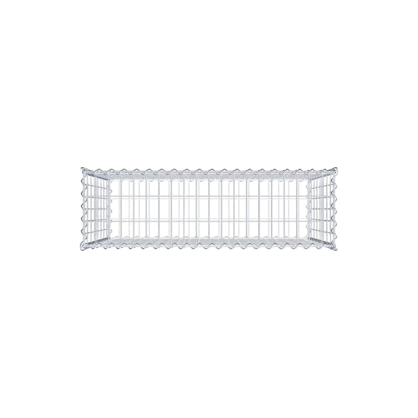 Gabion 100 cm x 80 cm x 30 cm (L x H x D), maskstorlek 5 cm x 10 cm, spiral