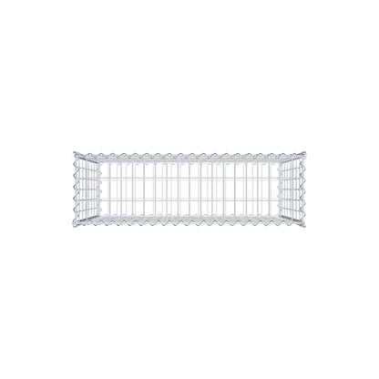 Gabion 100 cm x 80 cm x 30 cm (L x H x D), maskstorlek 5 cm x 10 cm, spiral