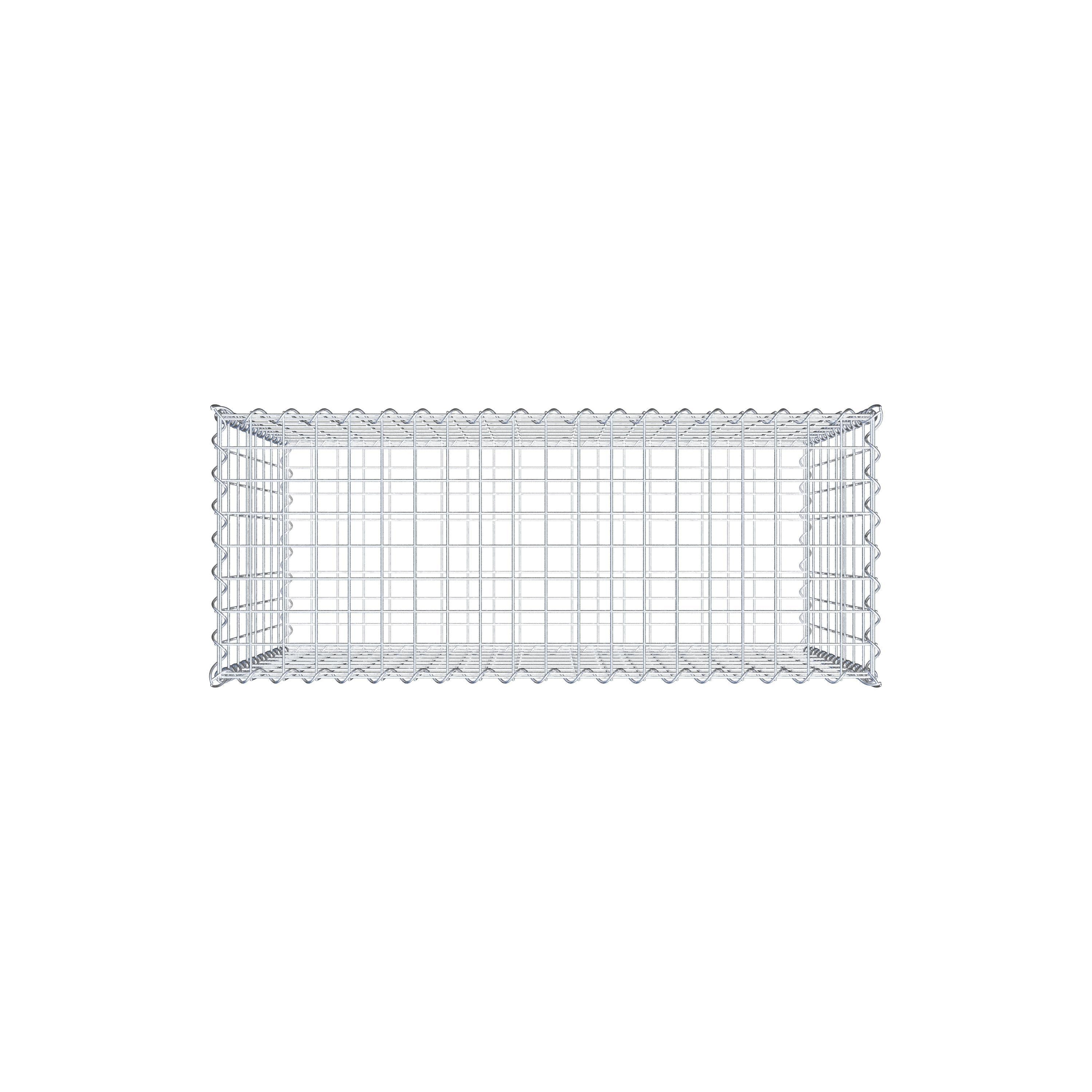 Gabion 100 cm x 80 cm x 40 cm (L x H x D), mesh size 5 cm x 10 cm, spiral