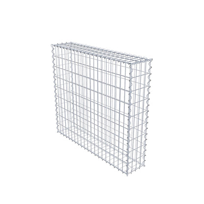 Gabion 100 cm x 90 cm x 20 cm (L x H x D), mesh size 5 cm x 10 cm, spiral