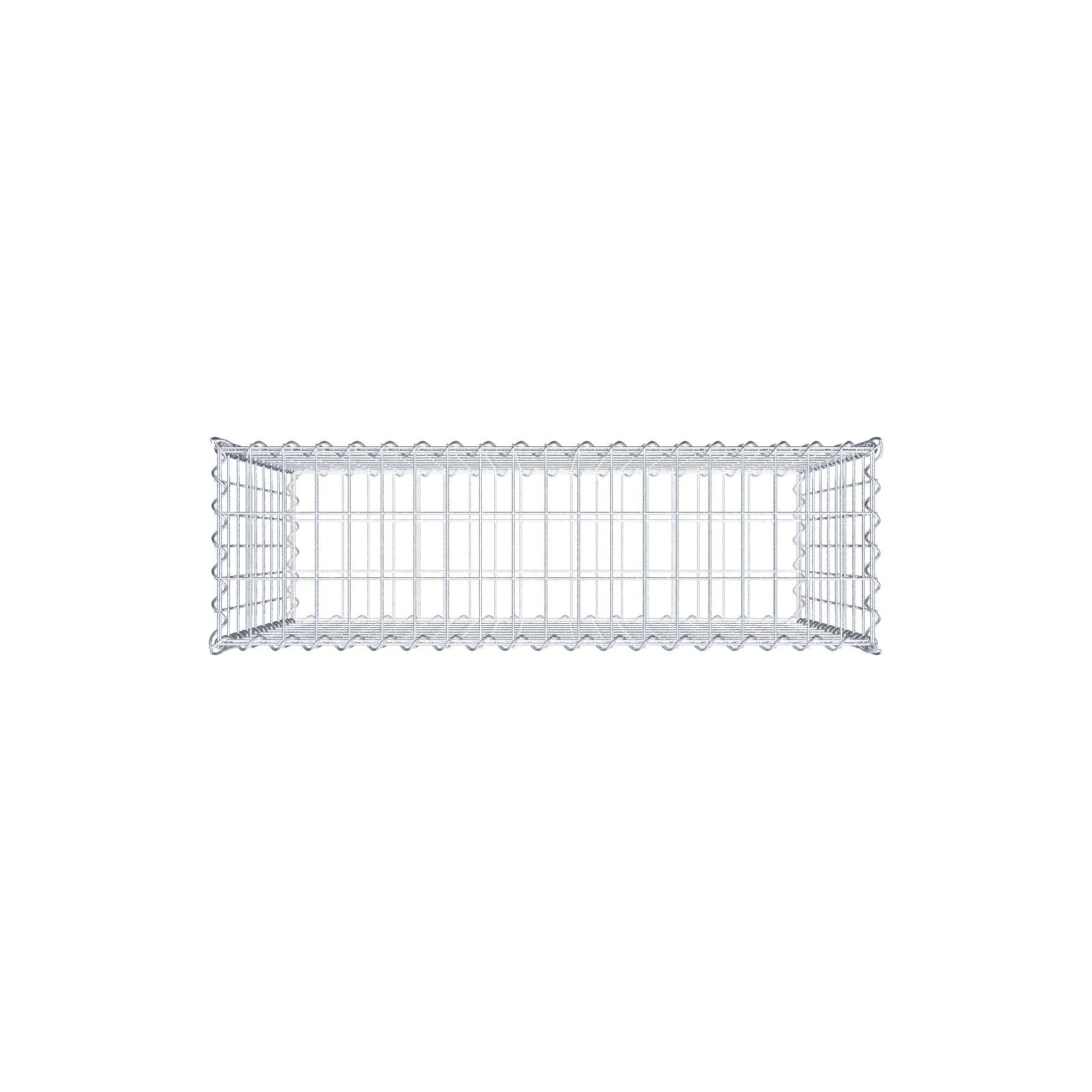 Schanskorf 100 cm x 90 cm x 30 cm (L x H x D), maaswijdte 5 cm x 10 cm, spiraal