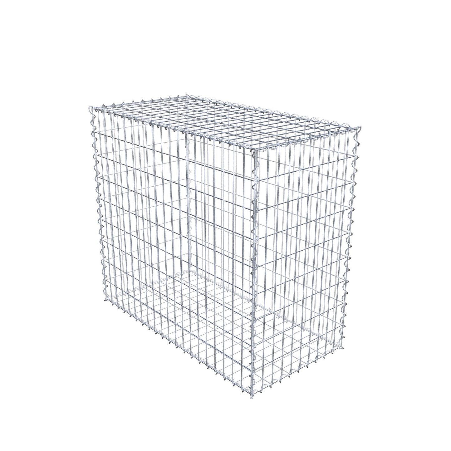 Gavión 100 cm x 90 cm x 50 cm (L x A x P), luz de malla 5 cm x 10 cm, en espiral