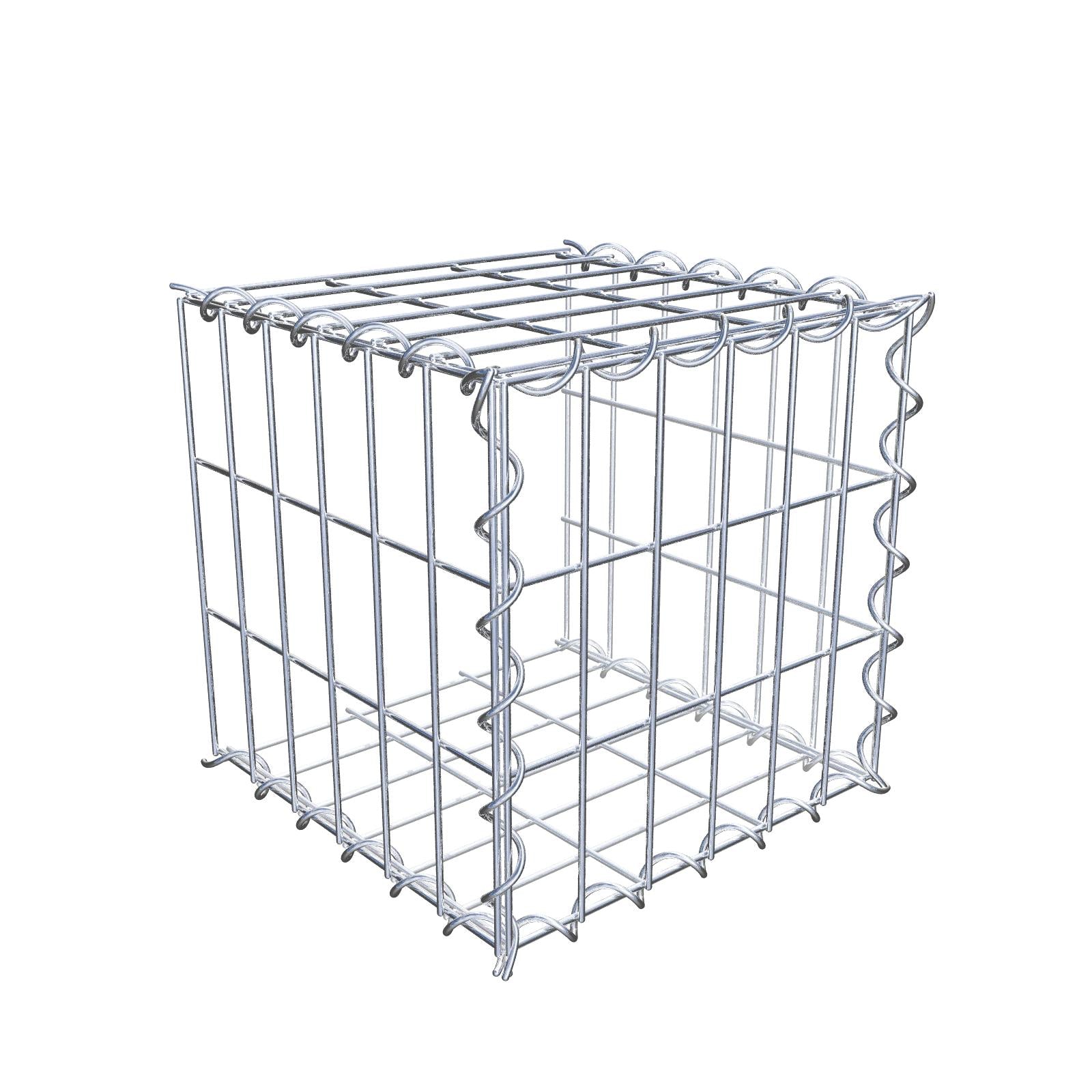 Tilläggsgabion typ 2 30 cm x 30 cm x 30 cm (L x H x D), maskstorlek 5 cm x 10 cm, spiral