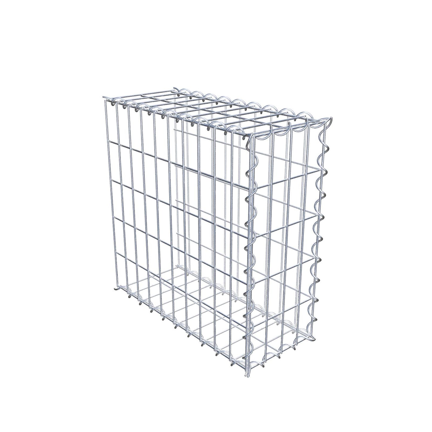 Grown-on gabion type 2 50 cm x 50 cm x 20 cm (L x H x D), mesh size 5 cm x 10 cm, spiral