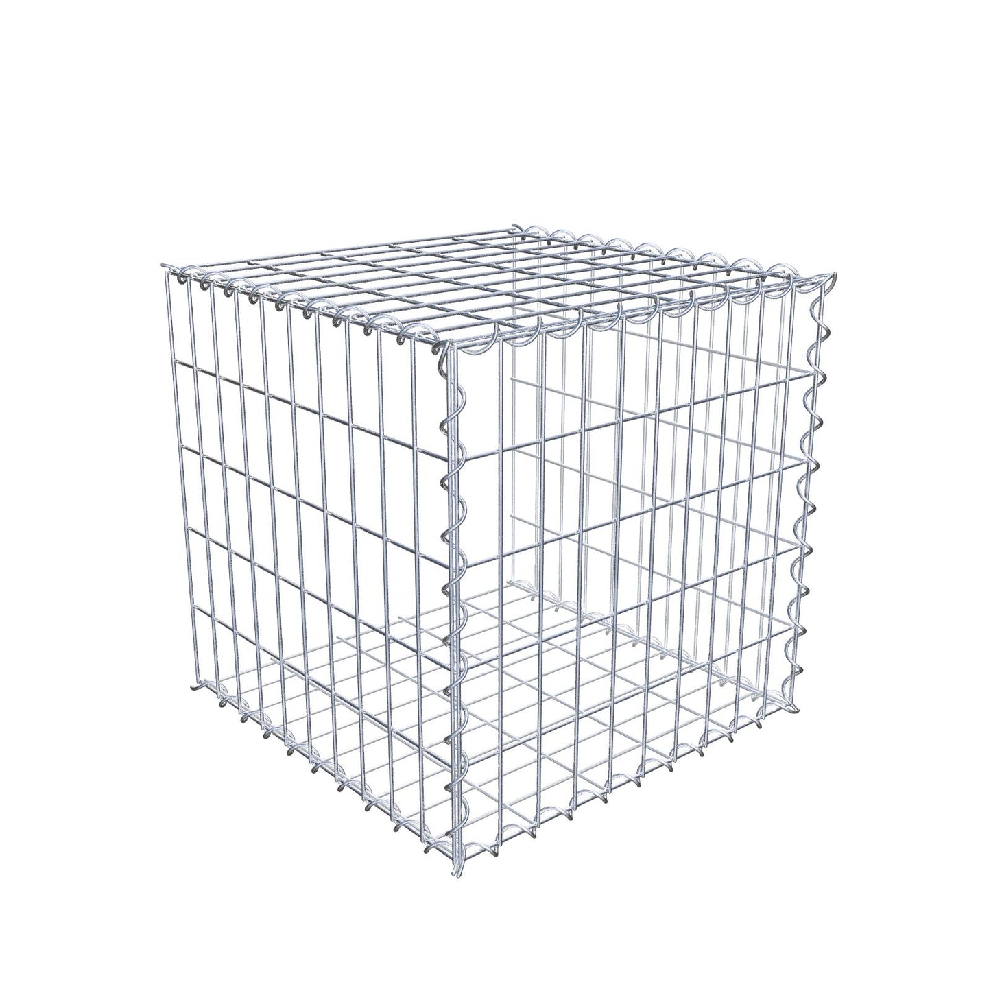 Anbaugabione Typ 2 50 cm x 50 cm x 50 cm (L x H x T), Maschenweite 5 cm x 10 cm, Spirale