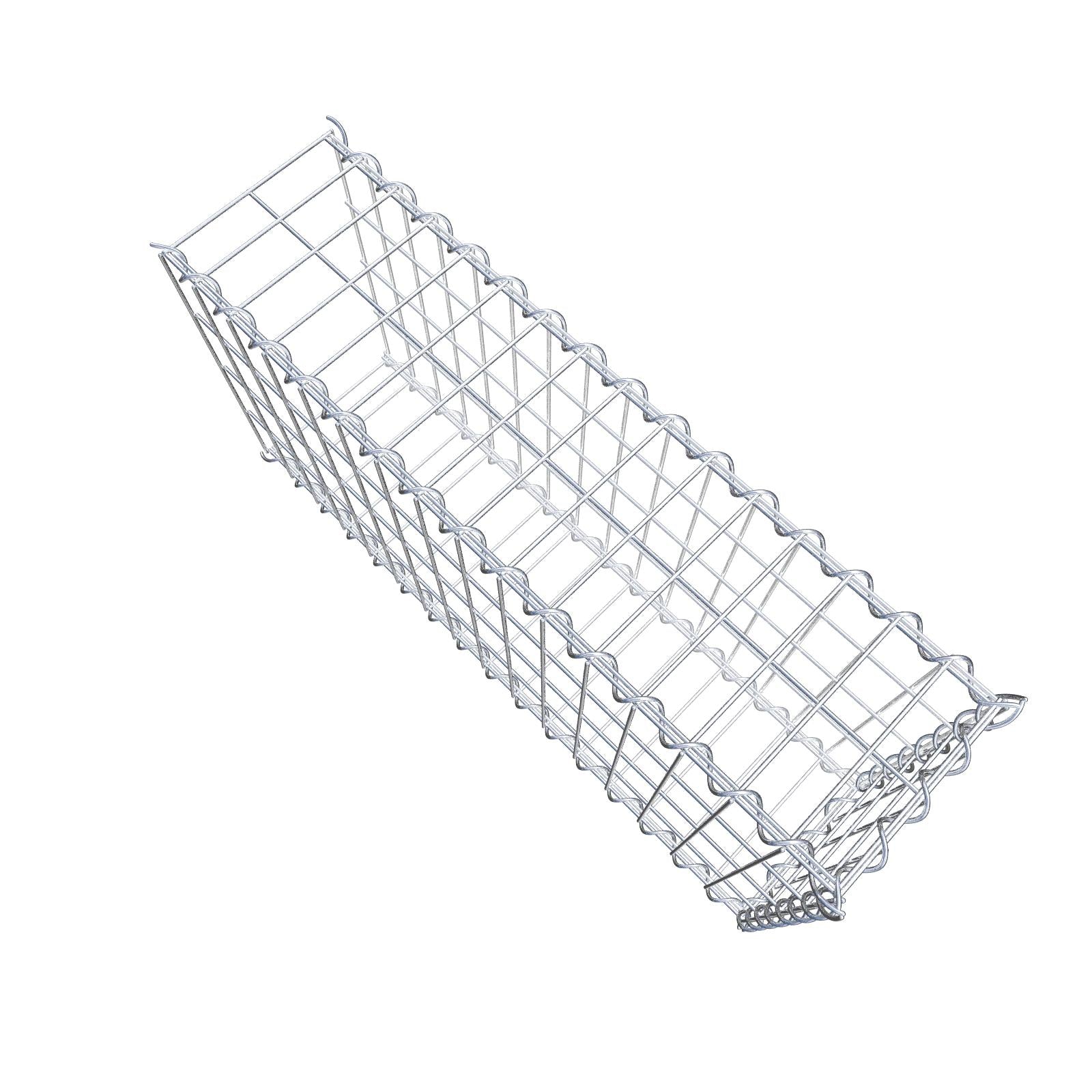 Mounted gabion type 2 80 cm x 40 cm x 20 cm (L x H x D), mesh size 5 cm x 10 cm, spiral
