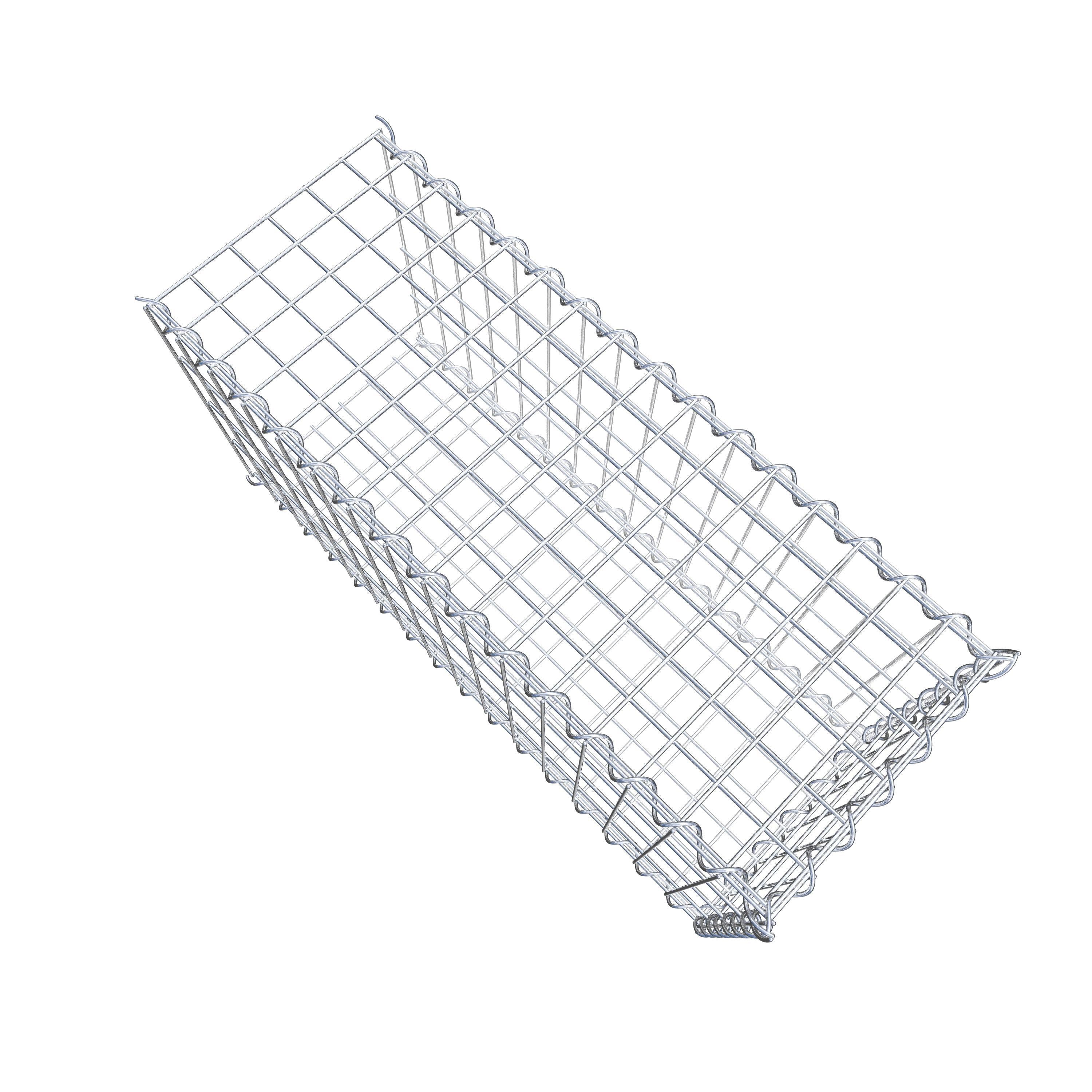 Gabião tipo 2 80 cm x 40 cm x 30 cm (C x A x P), malhagem 5 cm x 10 cm, espiral