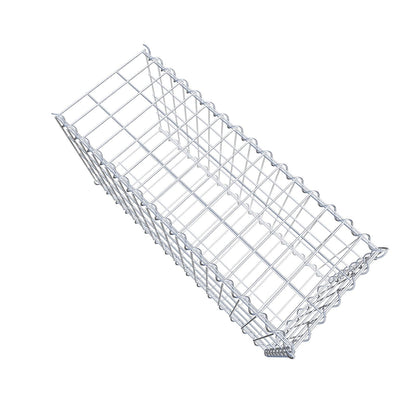 Gabion rapporté type 2 80 cm x 40 cm x 30 cm (L x H x P), mailles 5 cm x 10 cm, spirale