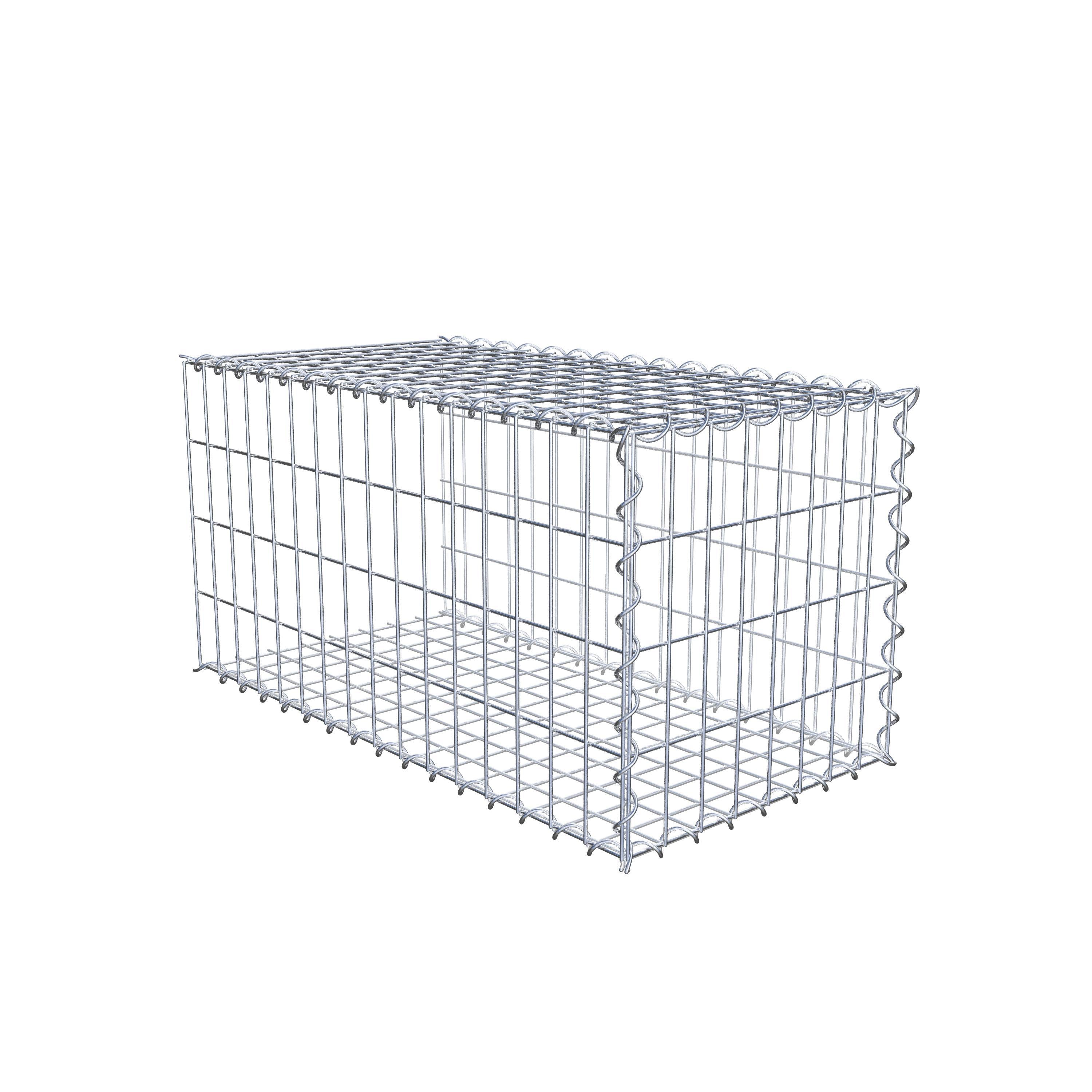 Extra gabion typ 2 80 cm x 40 cm x 40 cm (L x H x D), maskstorlek 5 cm x 10 cm, spiral