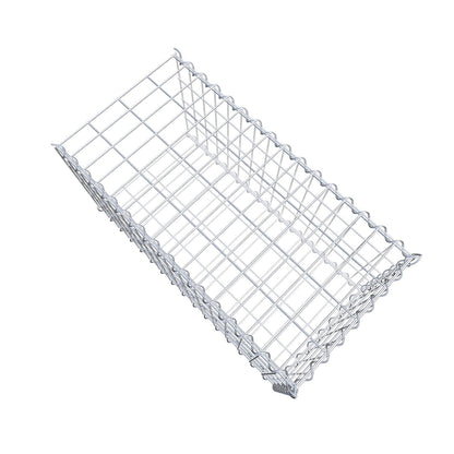 Mounted gabion type 2 80 cm x 40 cm x 40 cm (L x H x D), mesh size 5 cm x 10 cm, spiral