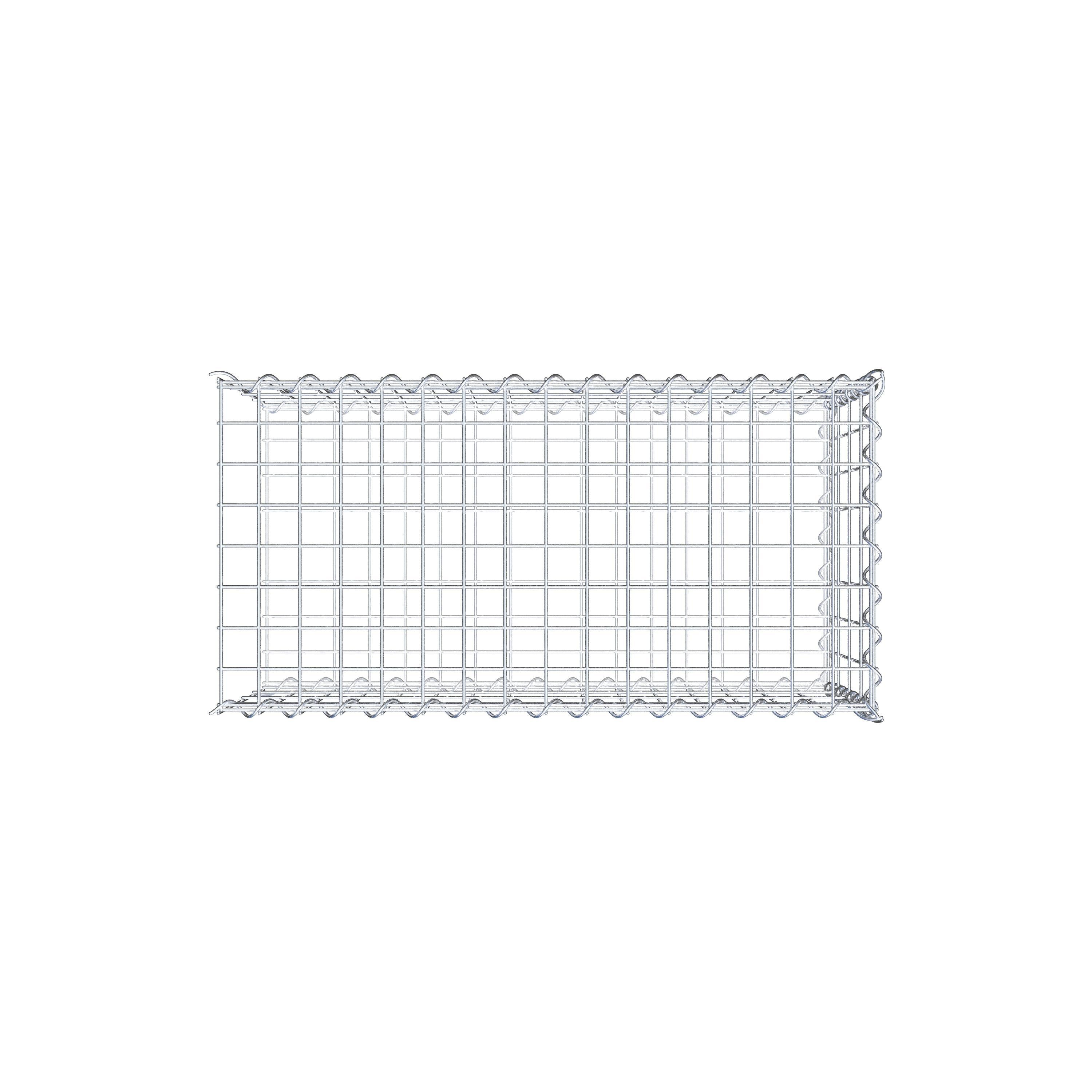 Extra gabion typ 2 80 cm x 40 cm x 40 cm (L x H x D), maskstorlek 5 cm x 10 cm, spiral