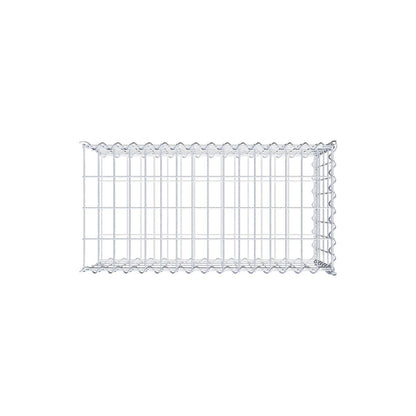 Mounted gabion type 2 80 cm x 40 cm x 40 cm (L x H x D), mesh size 5 cm x 10 cm, spiral