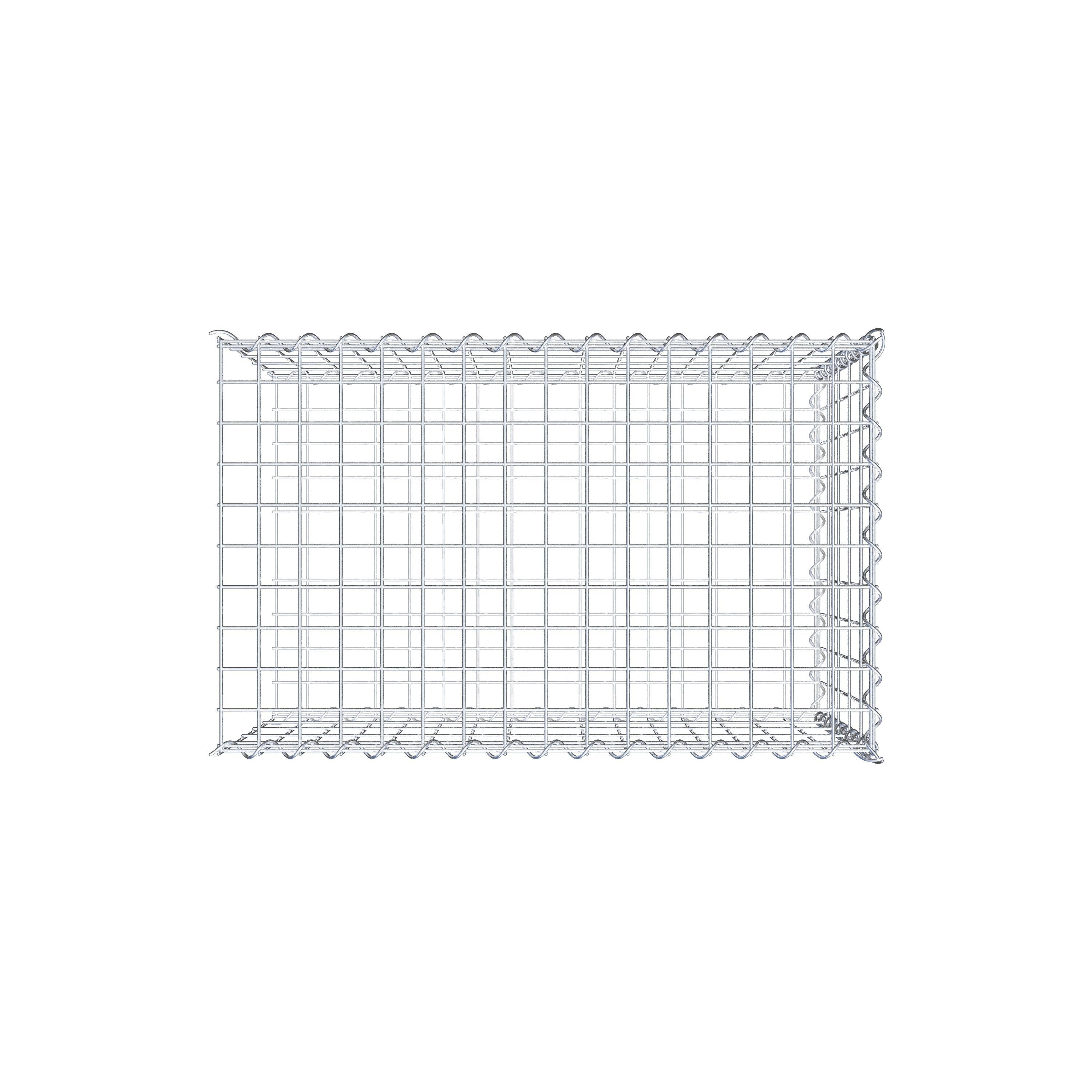 Grown-on gabion type 2 80 cm x 50 cm x 50 cm (L x H x D), mesh size 5 cm x 10 cm, spiral