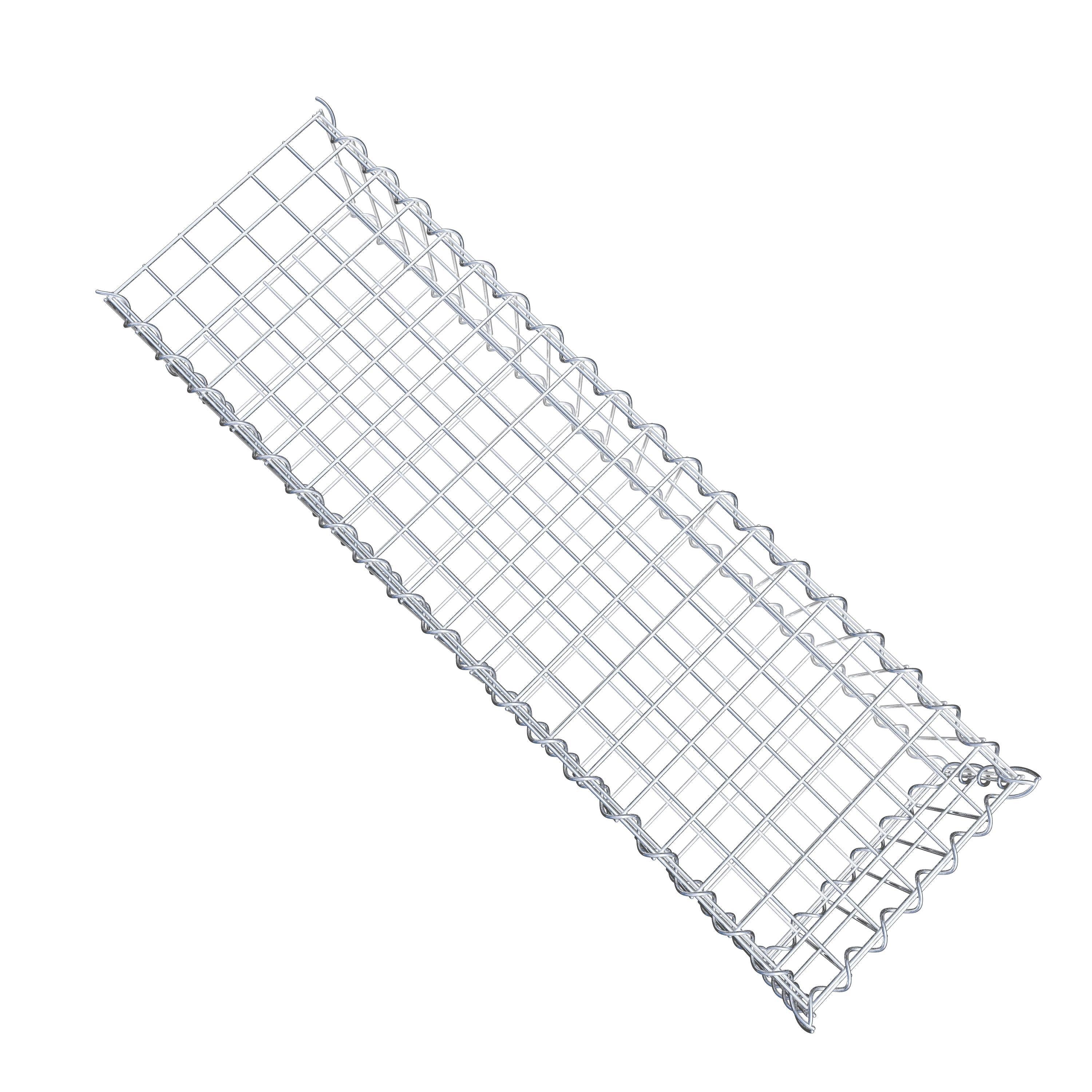 Grown-on gabion type 2 100 cm x 20 cm x 30 cm (L x H x D), mesh size 5 cm x 10 cm, spiral