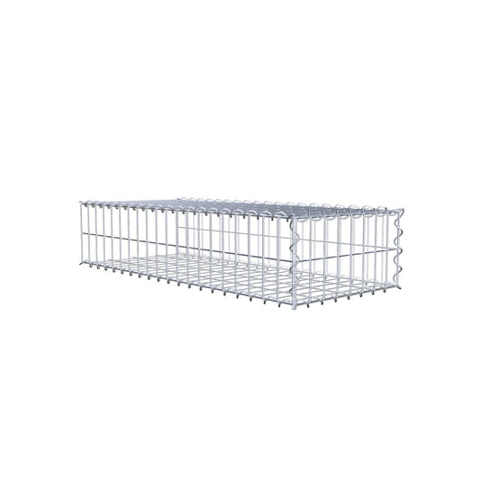 Anbaugabione Typ 2 100 cm x 20 cm x 40 cm (L x H x T), Maschenweite 5 cm x 10 cm, Spirale