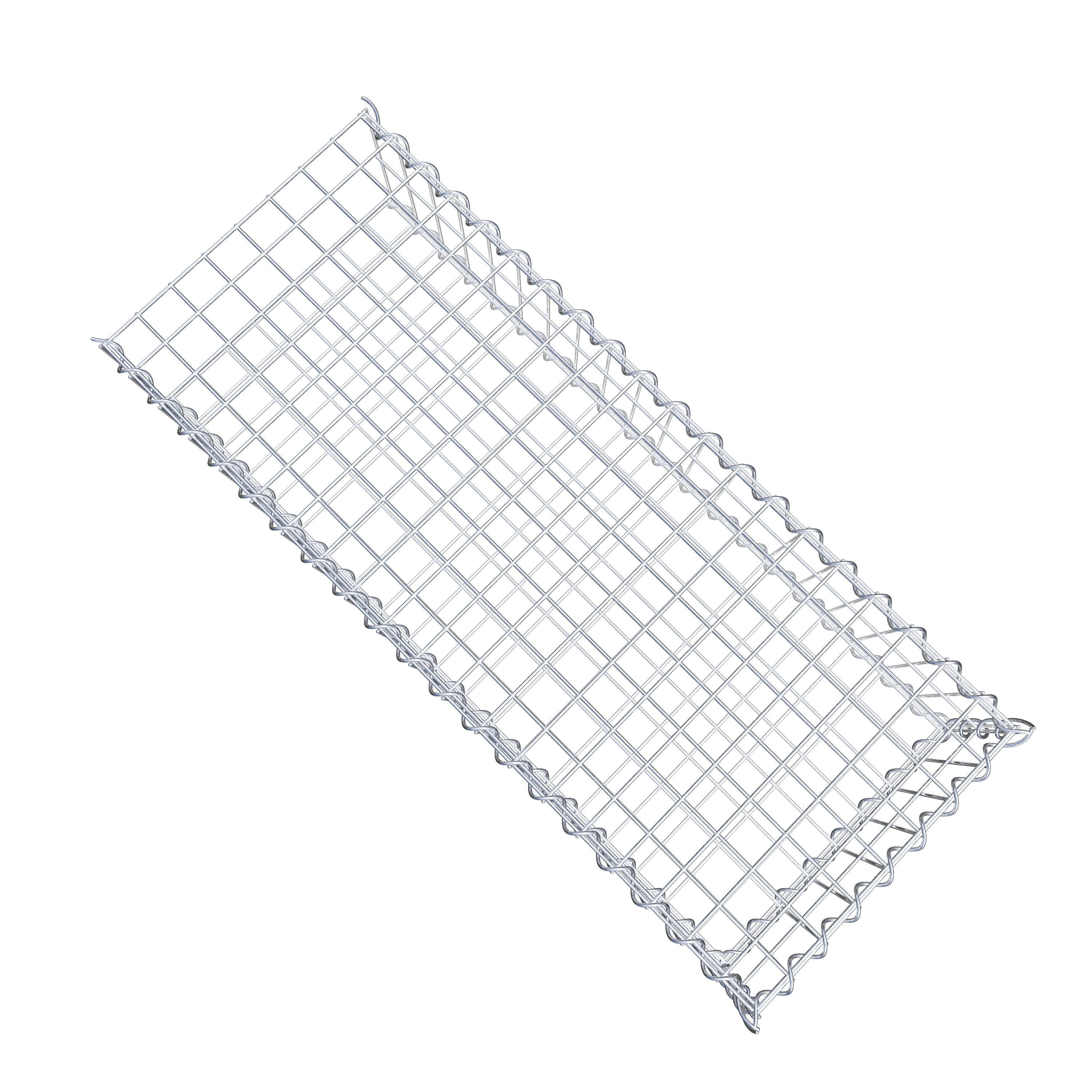 Extra gabion typ 2 100 cm x 20 cm x 40 cm (L x H x D), maskstorlek 5 cm x 10 cm, spiral