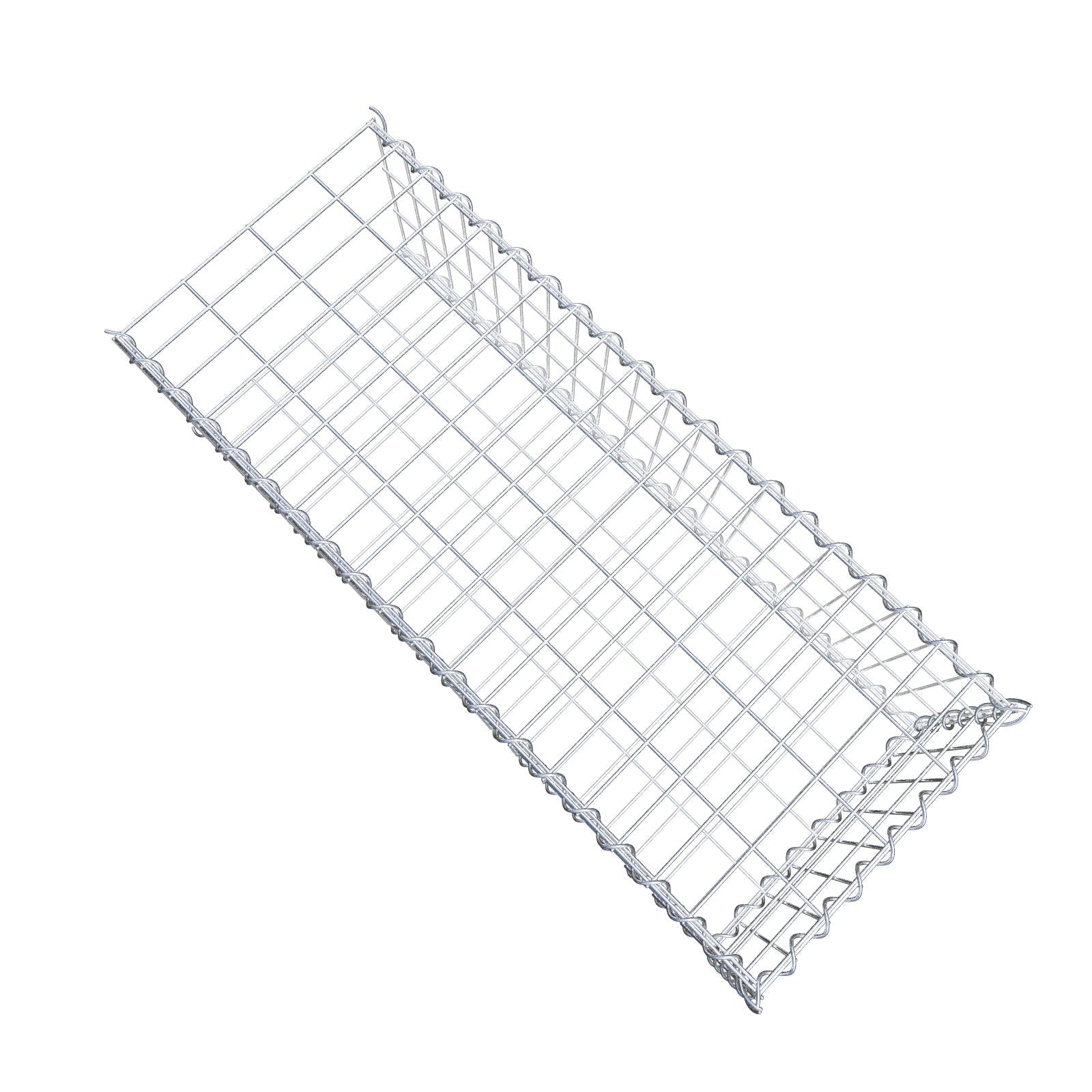Gabião tipo 2 100 cm x 30 cm x 40 cm (C x A x P), malhagem 5 cm x 10 cm, espiral