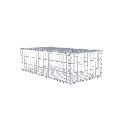 Anbaugabione Typ 2 100 cm x 30 cm x 50 cm (L x H x T), Maschenweite 5 cm x 10 cm, Spirale