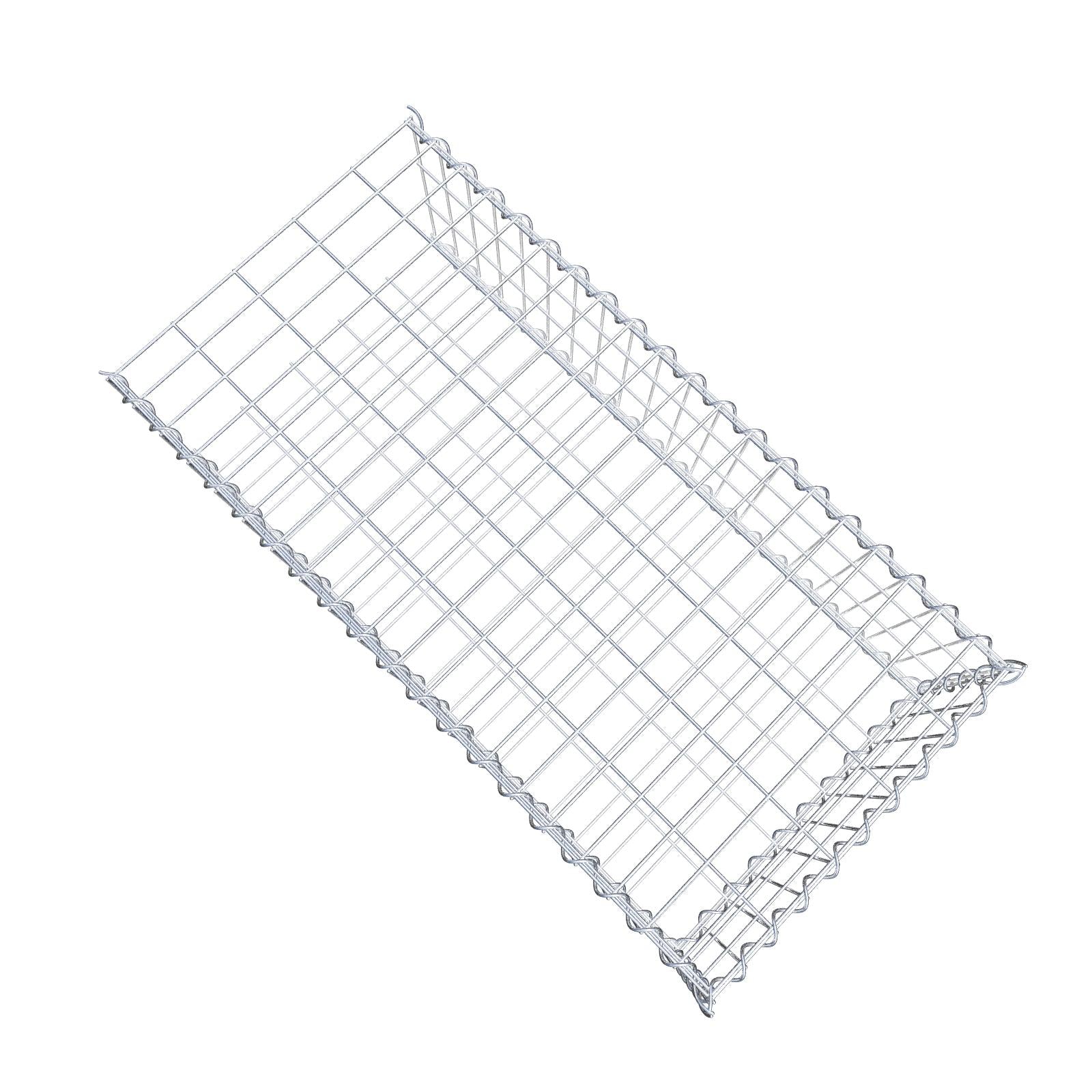 Grown-on gabion type 2 100 cm x 30 cm x 50 cm (L x H x D), mesh size 5 cm x 10 cm, spiral