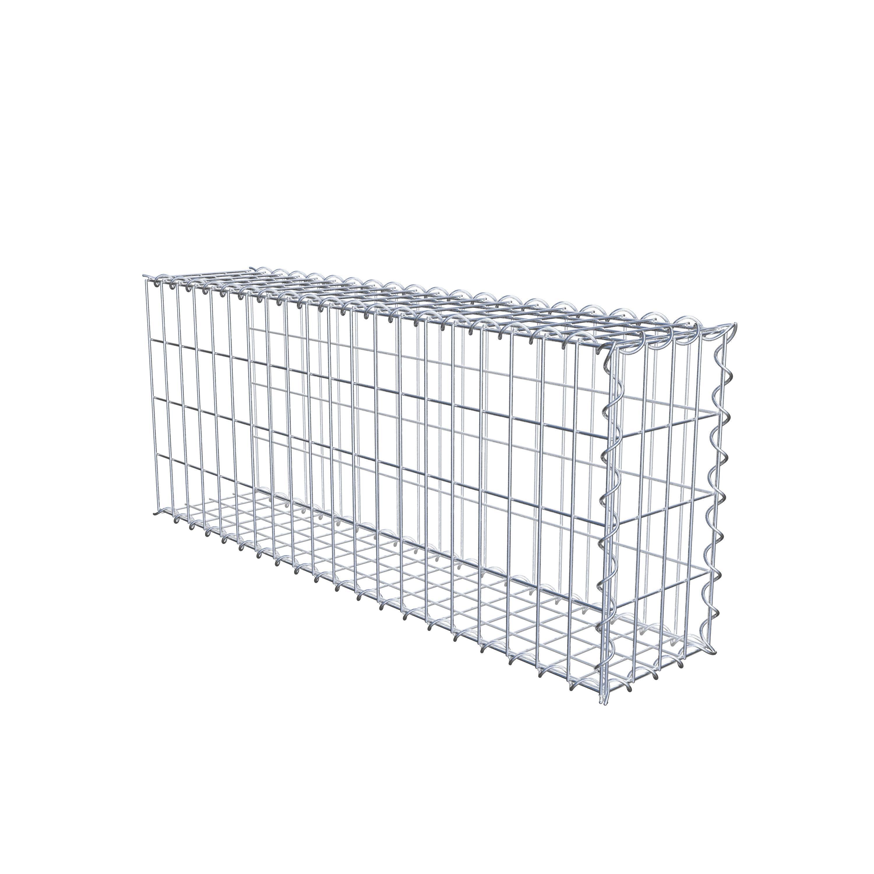 Grown-on gabion type 2 100 cm x 40 cm x 20 cm (L x H x D), mesh size 5 cm x 10 cm, spiral