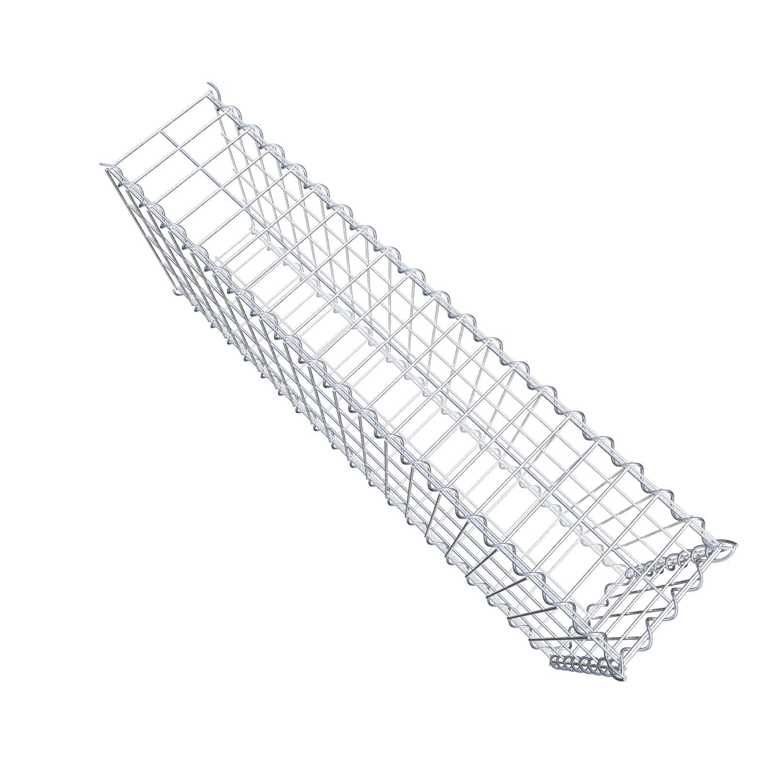 Gabião tipo 2 100 cm x 40 cm x 20 cm (C x A x P), malhagem 5 cm x 10 cm, espiral