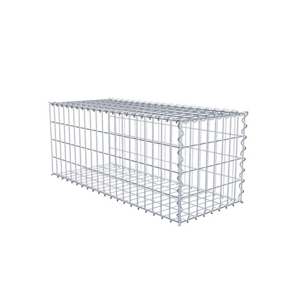 Anbaugabione Typ 2 100 cm x 40 cm x 40 cm (L x H x T), Maschenweite 5 cm x 10 cm, Spirale