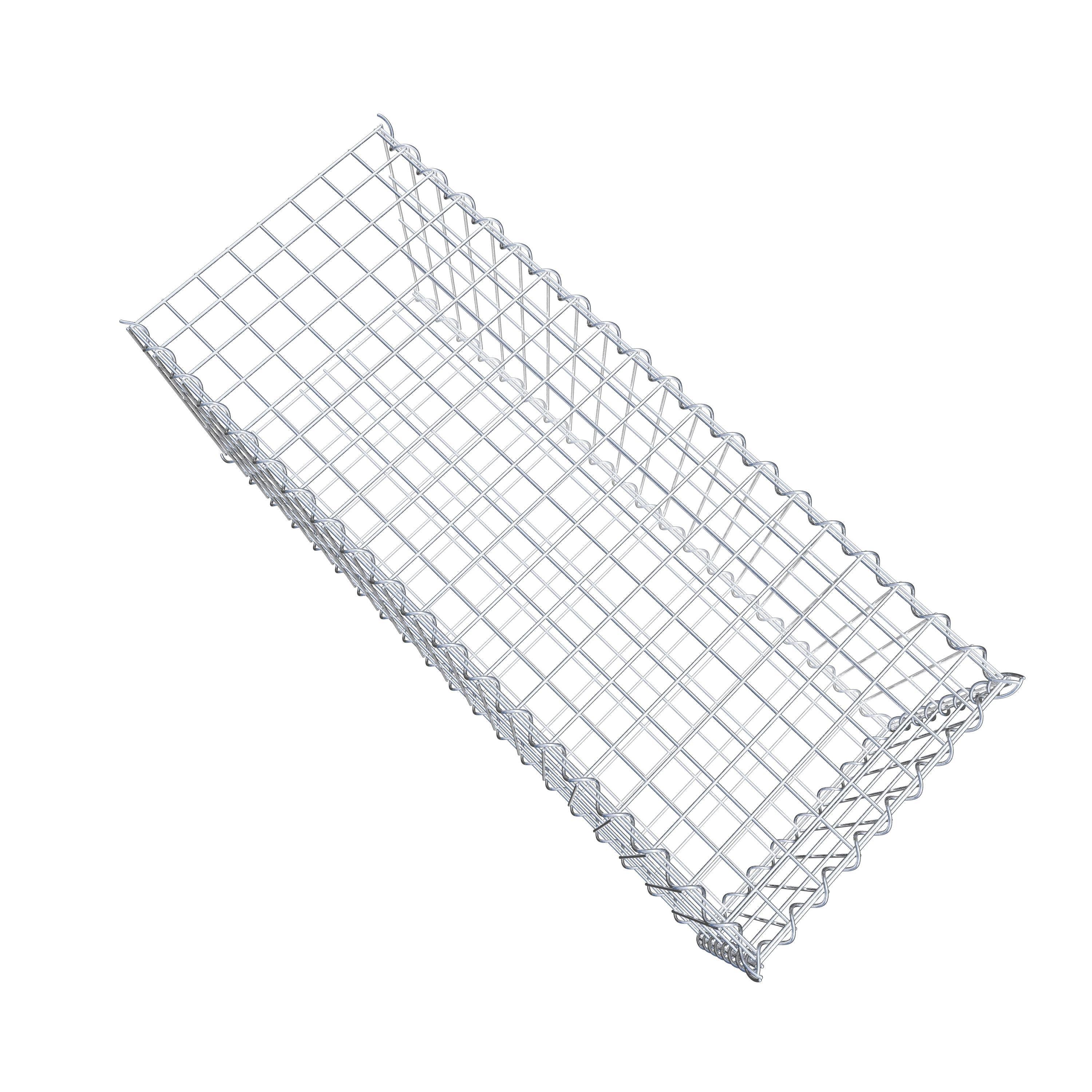 Grown-on gabion type 2 100 cm x 40 cm x 40 cm (L x H x D), mesh size 5 cm x 10 cm, spiral