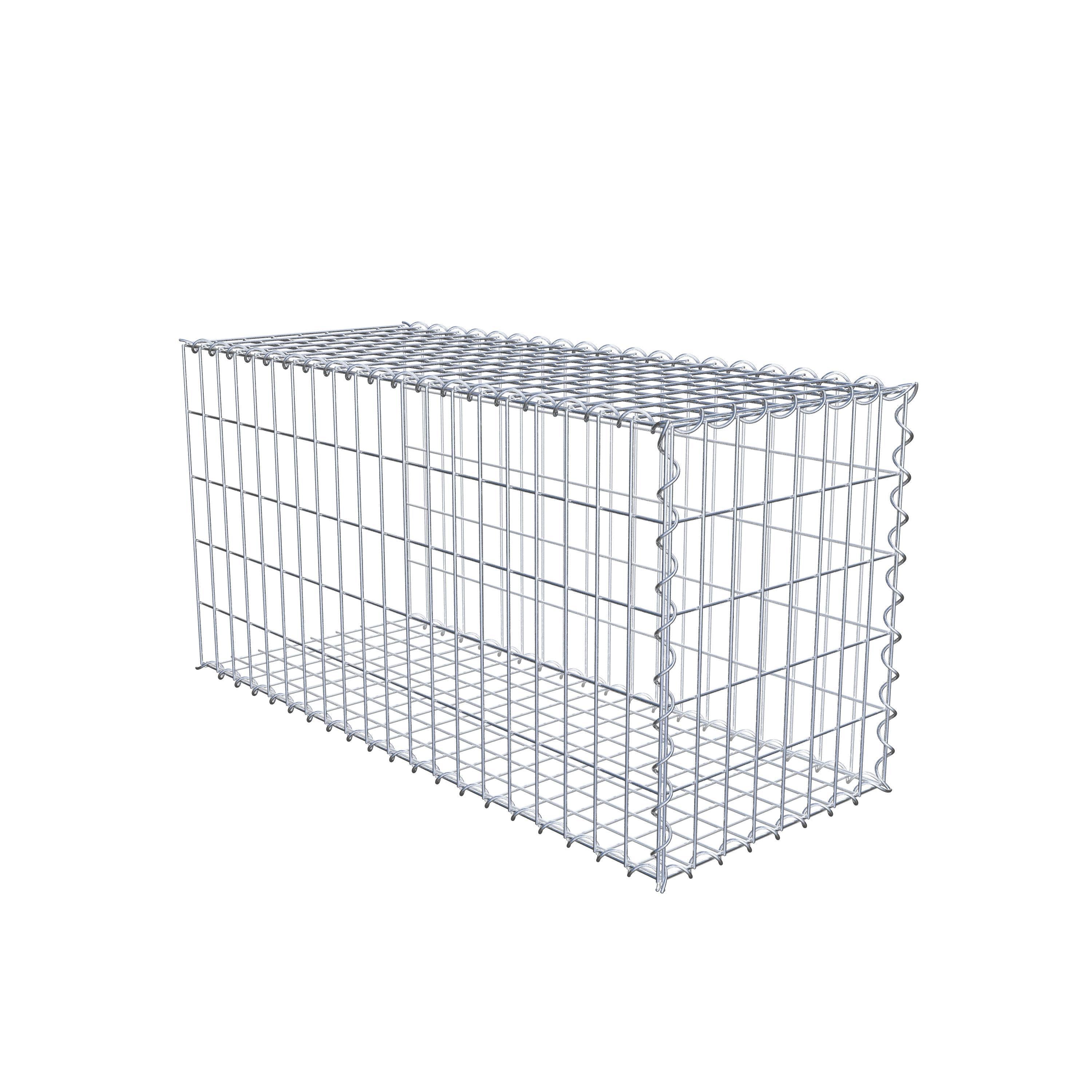 Grown-on gabion type 2 100 cm x 50 cm x 40 cm (L x H x D), mesh size 5 cm x 10 cm, spiral