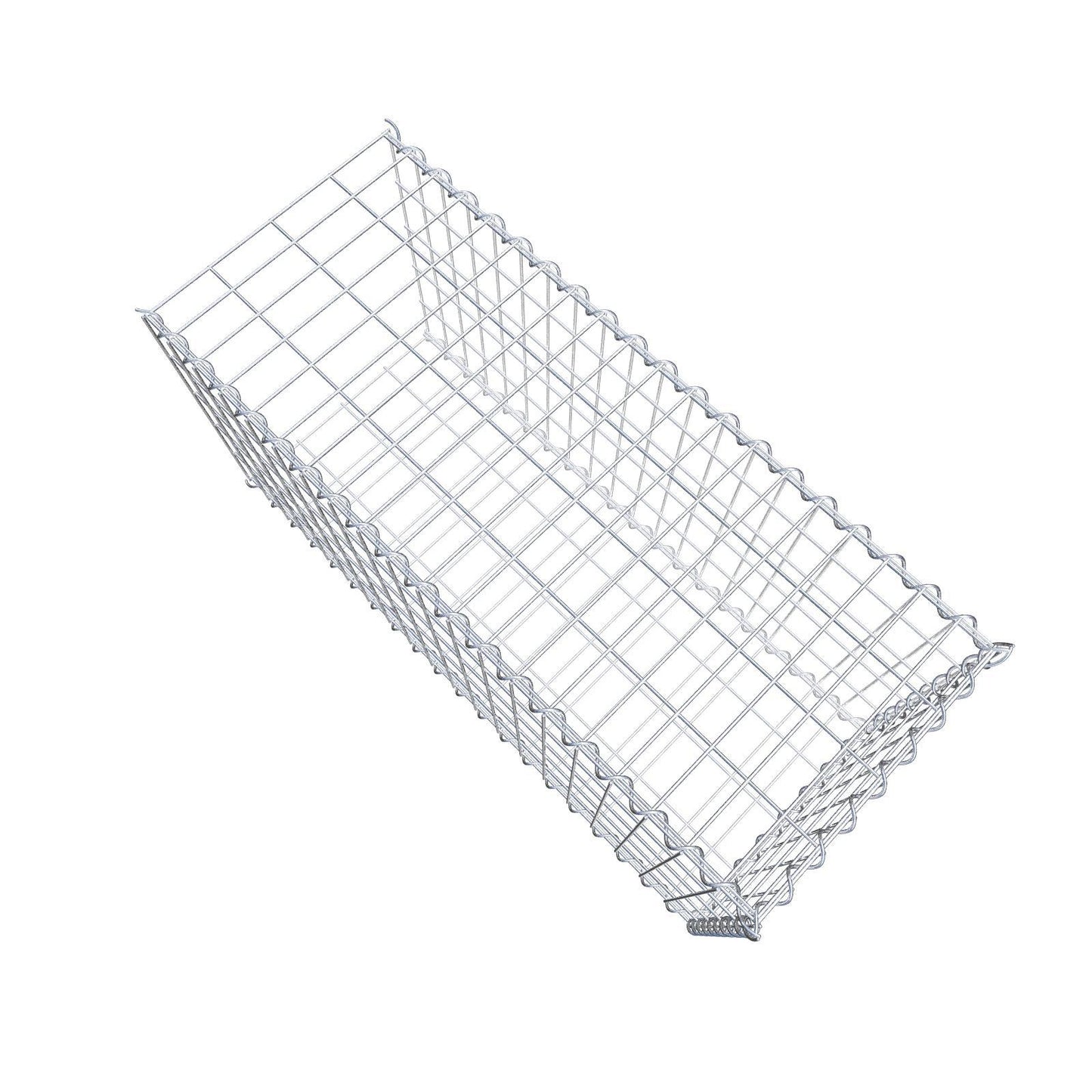 Gabion rapporté type 2 100 cm x 50 cm x 40 cm (L x H x P), mailles 5 cm x 10 cm, spirale