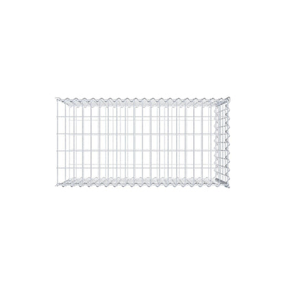 Grown-on gabion type 2 100 cm x 50 cm x 50 cm (L x H x D), mesh size 5 cm x 10 cm, spiral